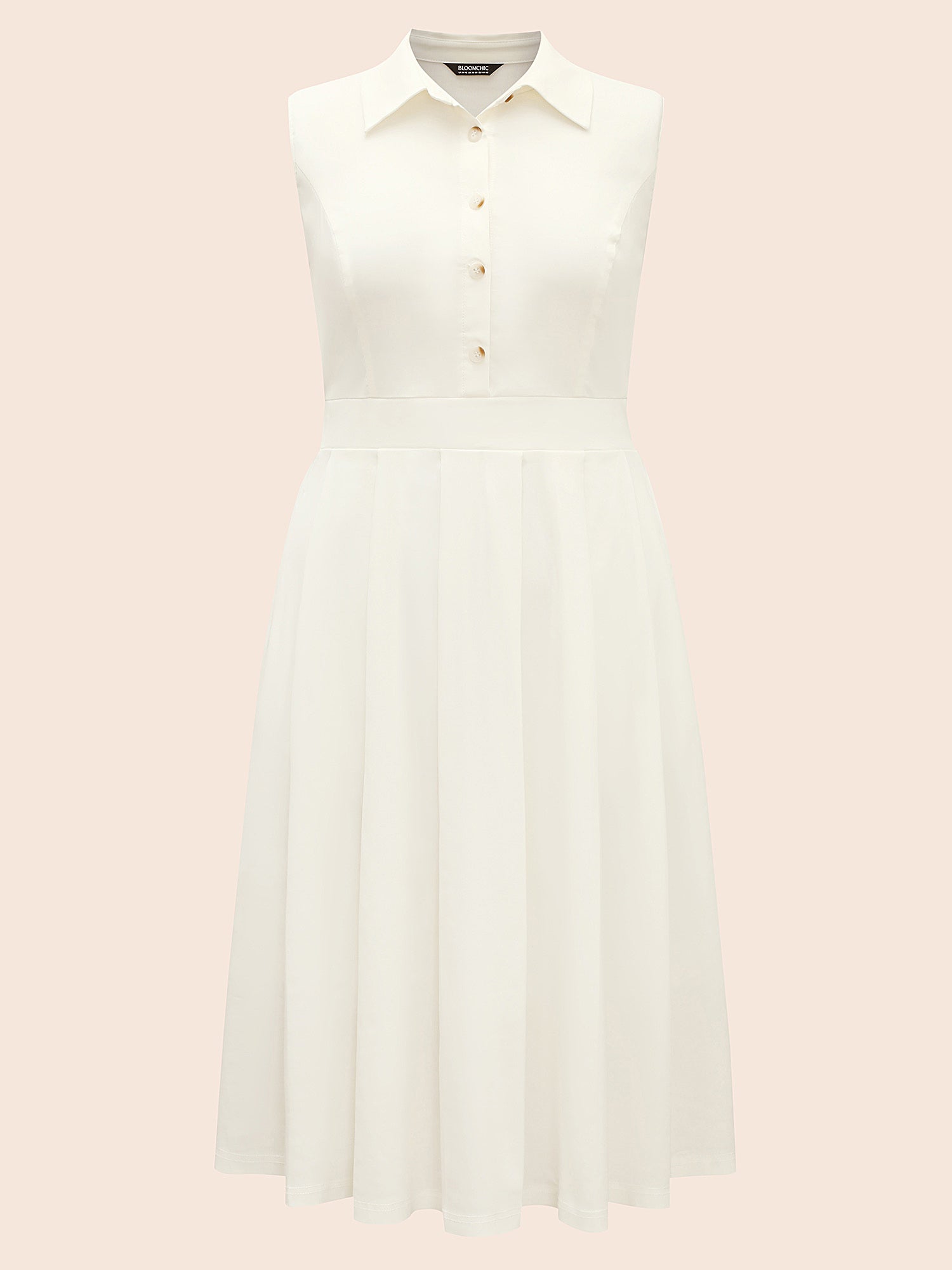 Stretch Woven Midfielder Midi Dress-Sweetccc