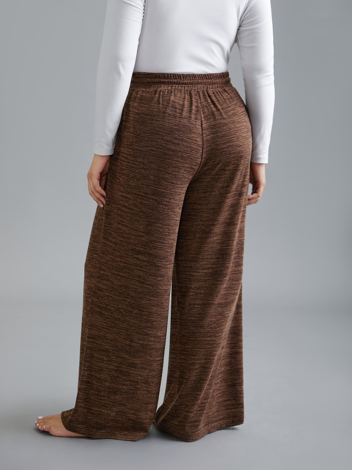 Heather Drawstring Loose Lounge Bottoms-Sweetccc