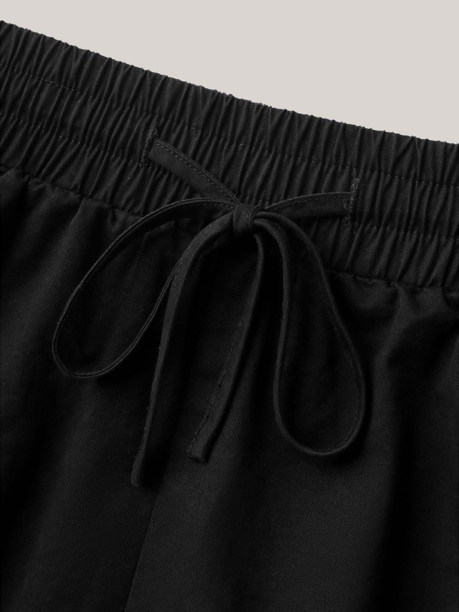 Waist-Drawstring Wide-Leg Shorts-Sweetccc