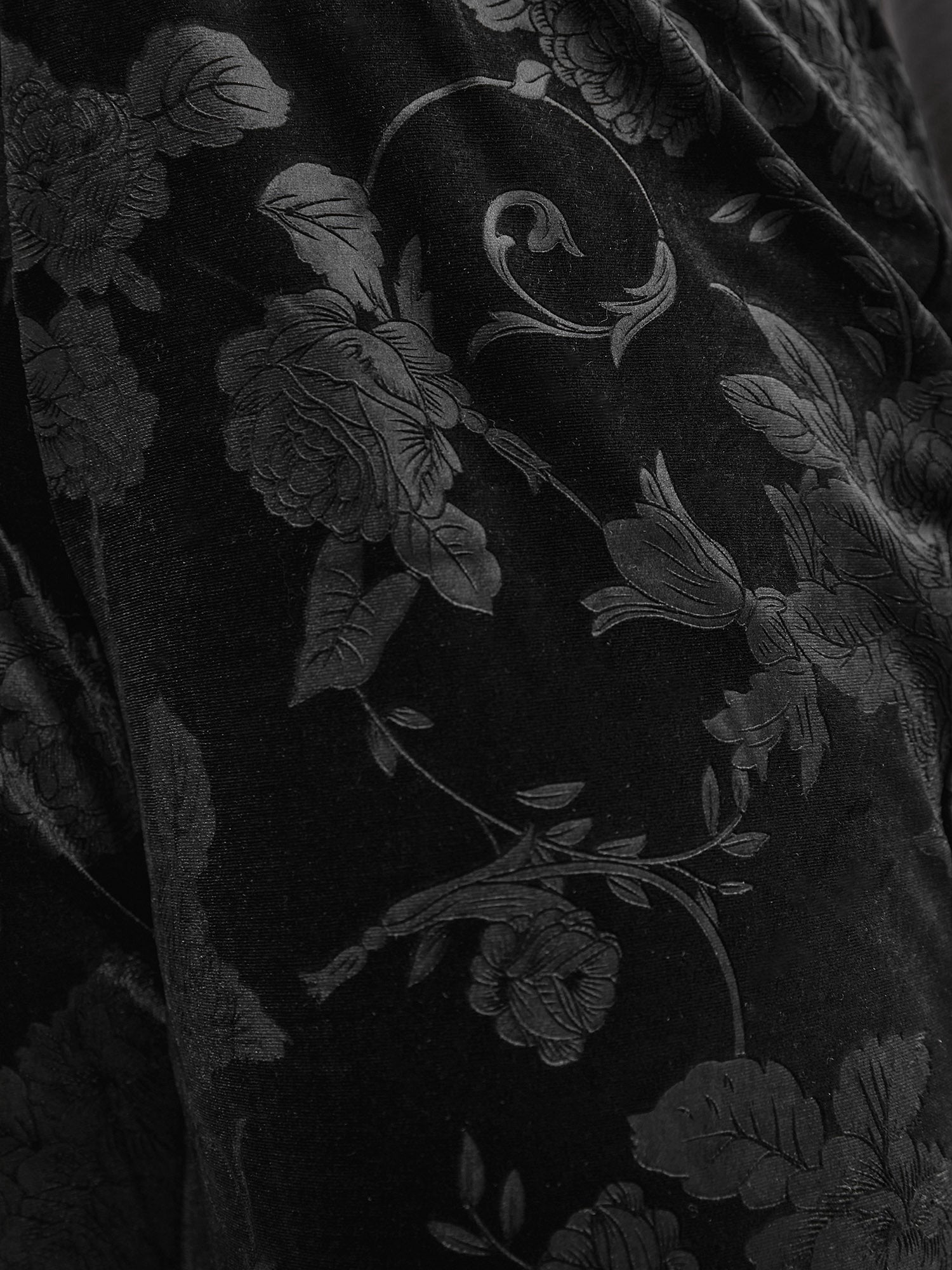 Velvet Floral Mid Rise Bootcut Leggings-Sweetccc