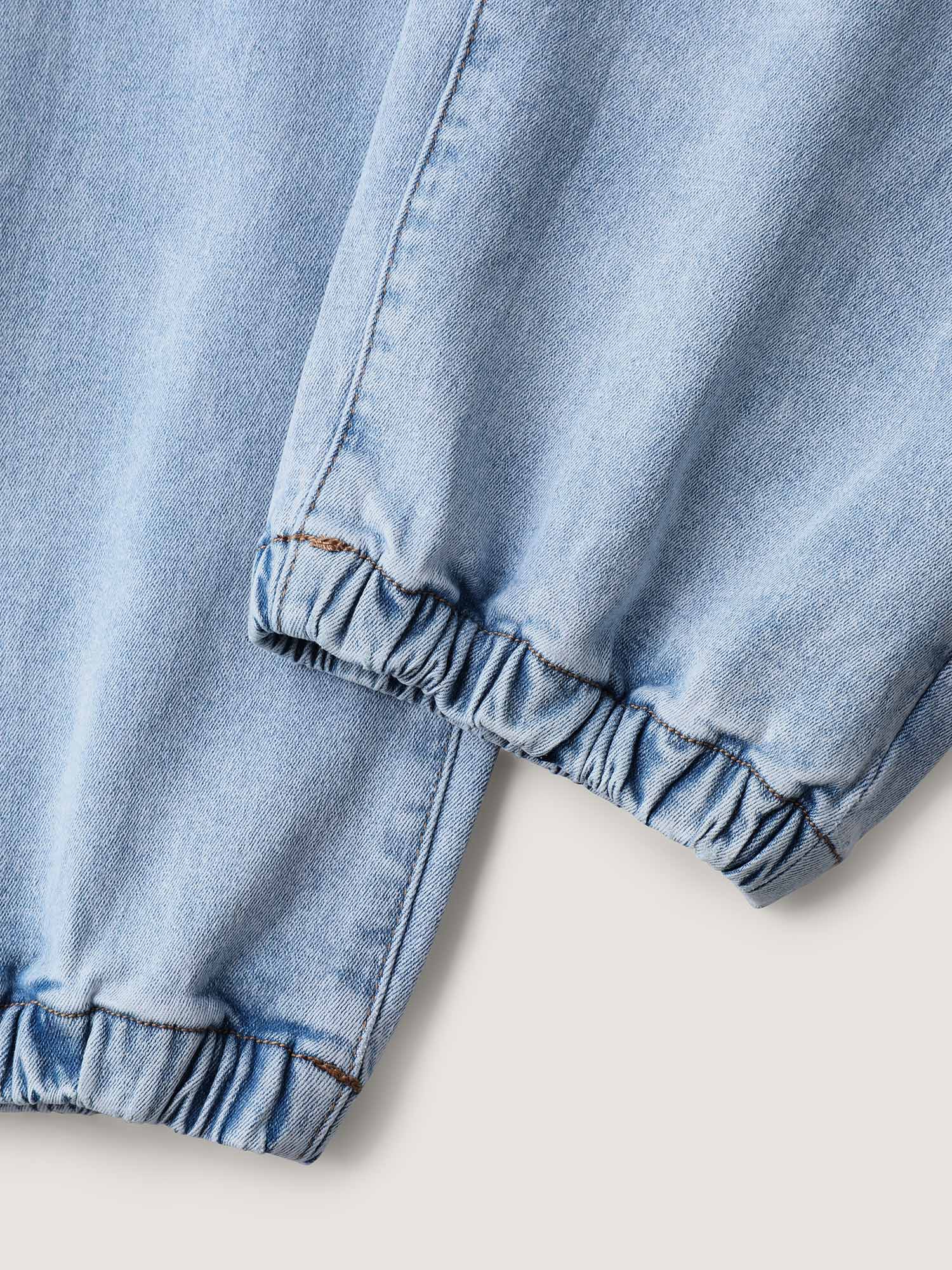 Stretchy Waist Boyfriend Jeans-Sweetccc