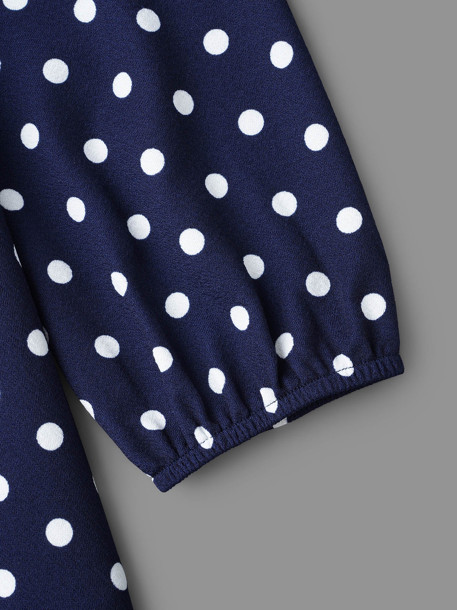 V Neck Polka Dot Midi Dress-Sweetccc