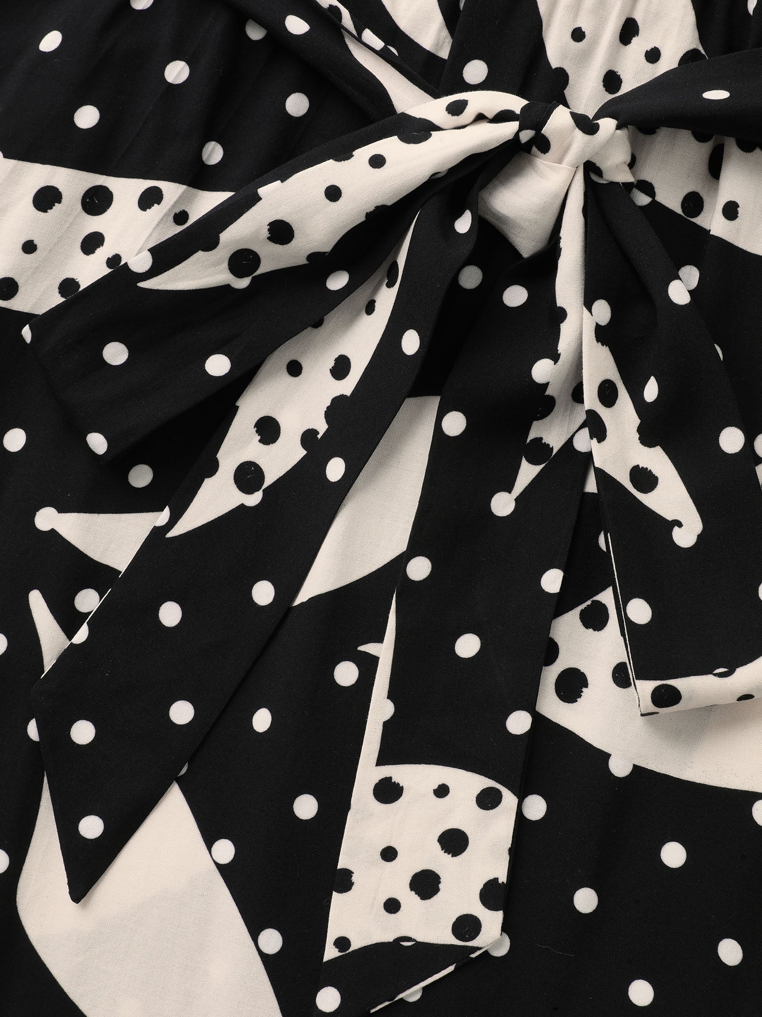 Geometric Print Pleated Midi Dress-Sweetccc