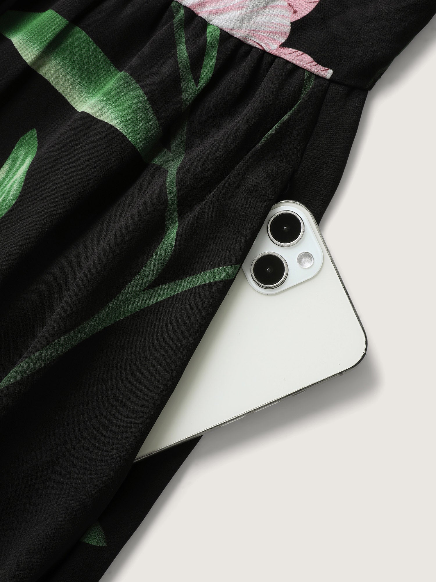 Hidden Zipper Floral Layered Pockets Jumpsuit-Sweetccc