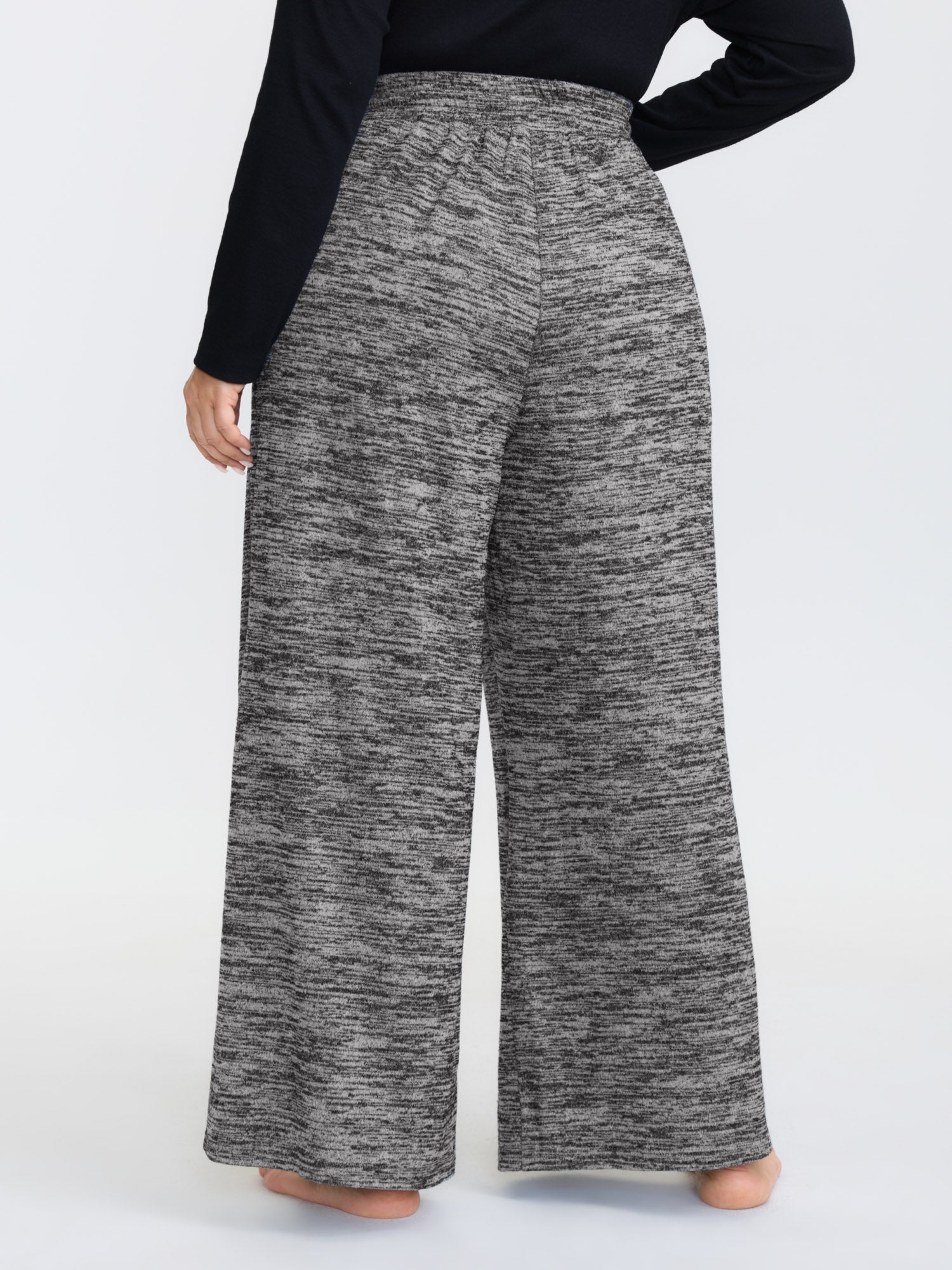 Heather Drawstring Loose Lounge Bottoms-Sweetccc