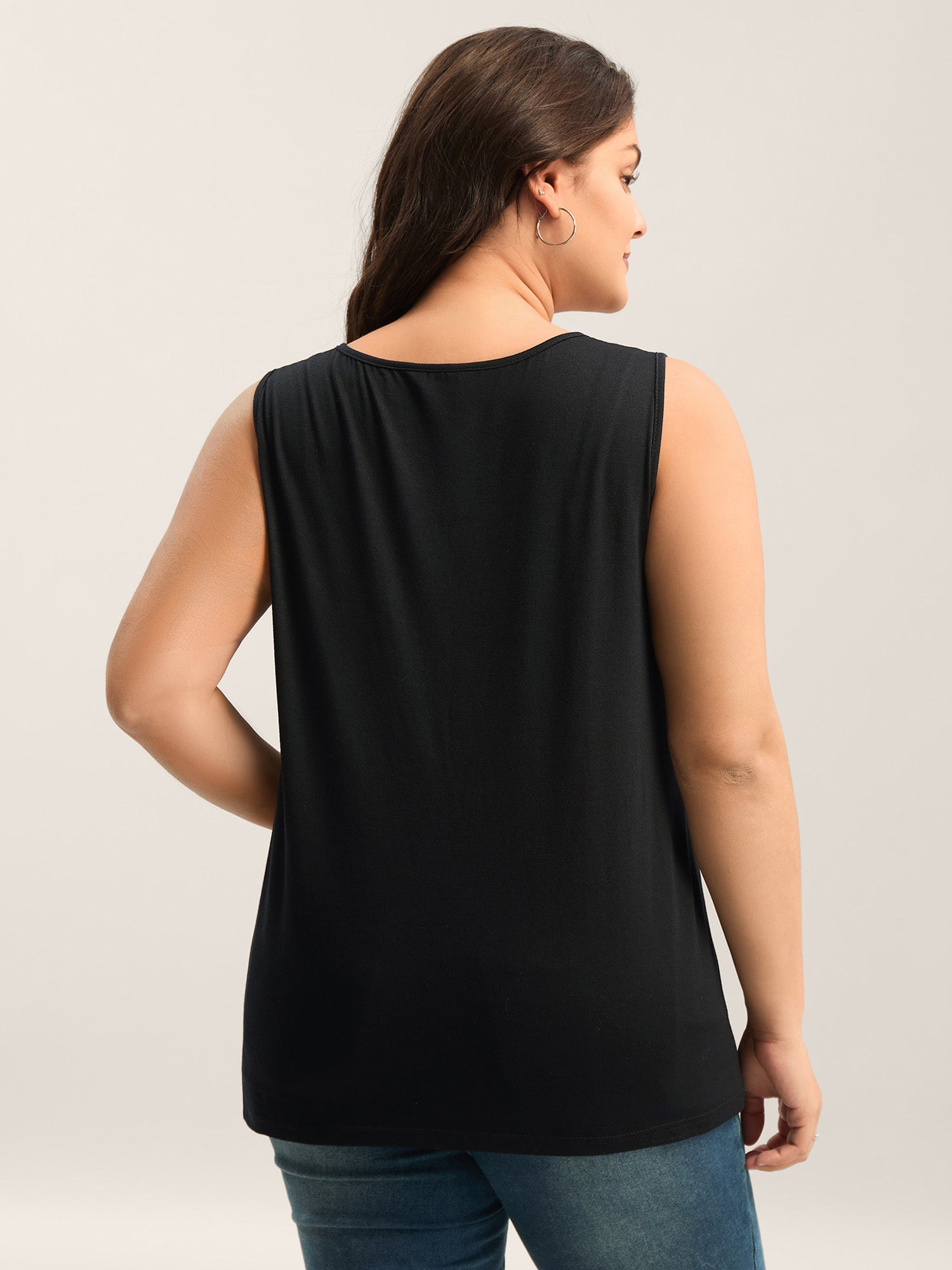 Stretchy Boho Print Tank Top-Sweetccc