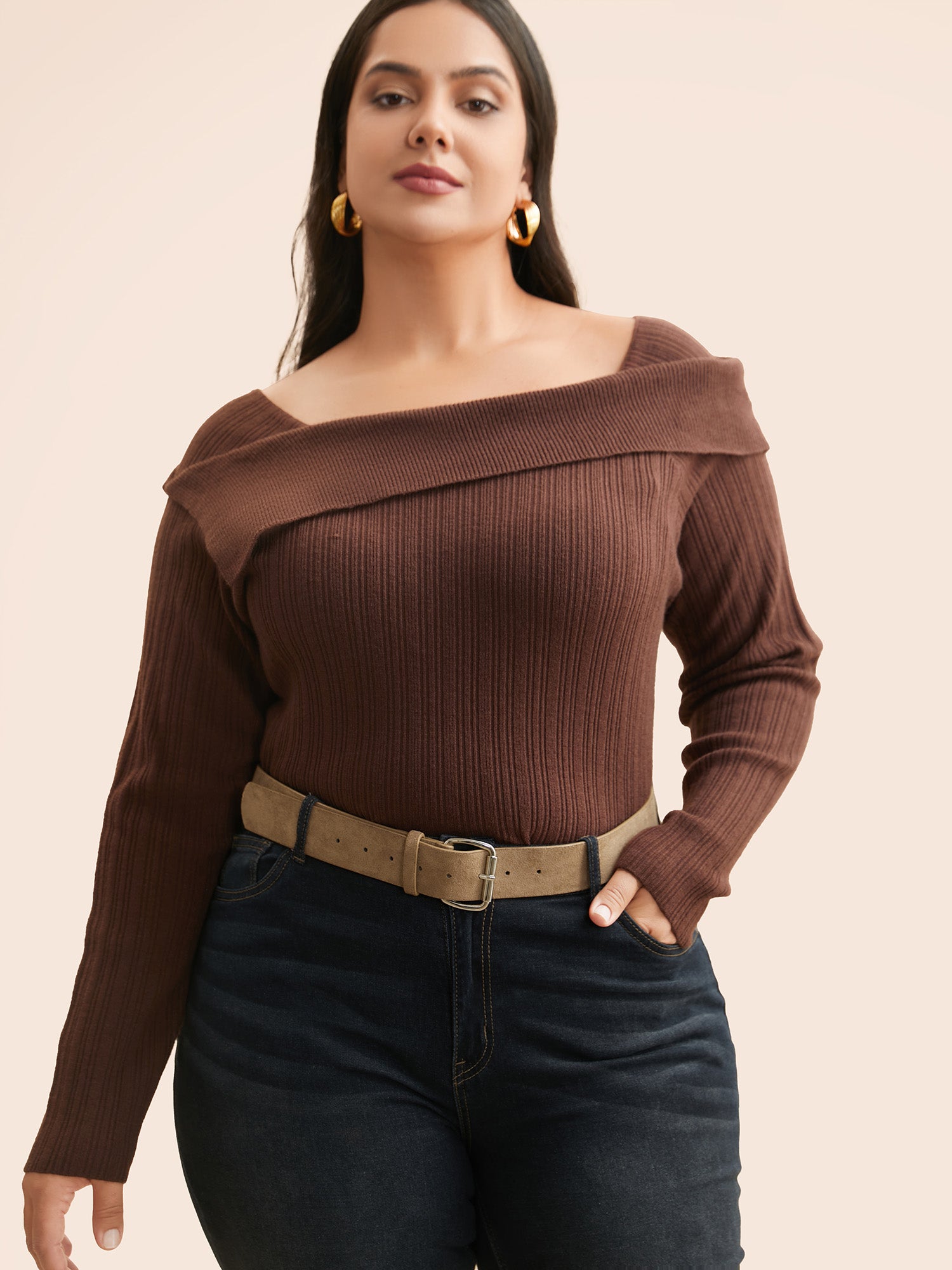 Square Buckle Velvet Belt-Sweetccc