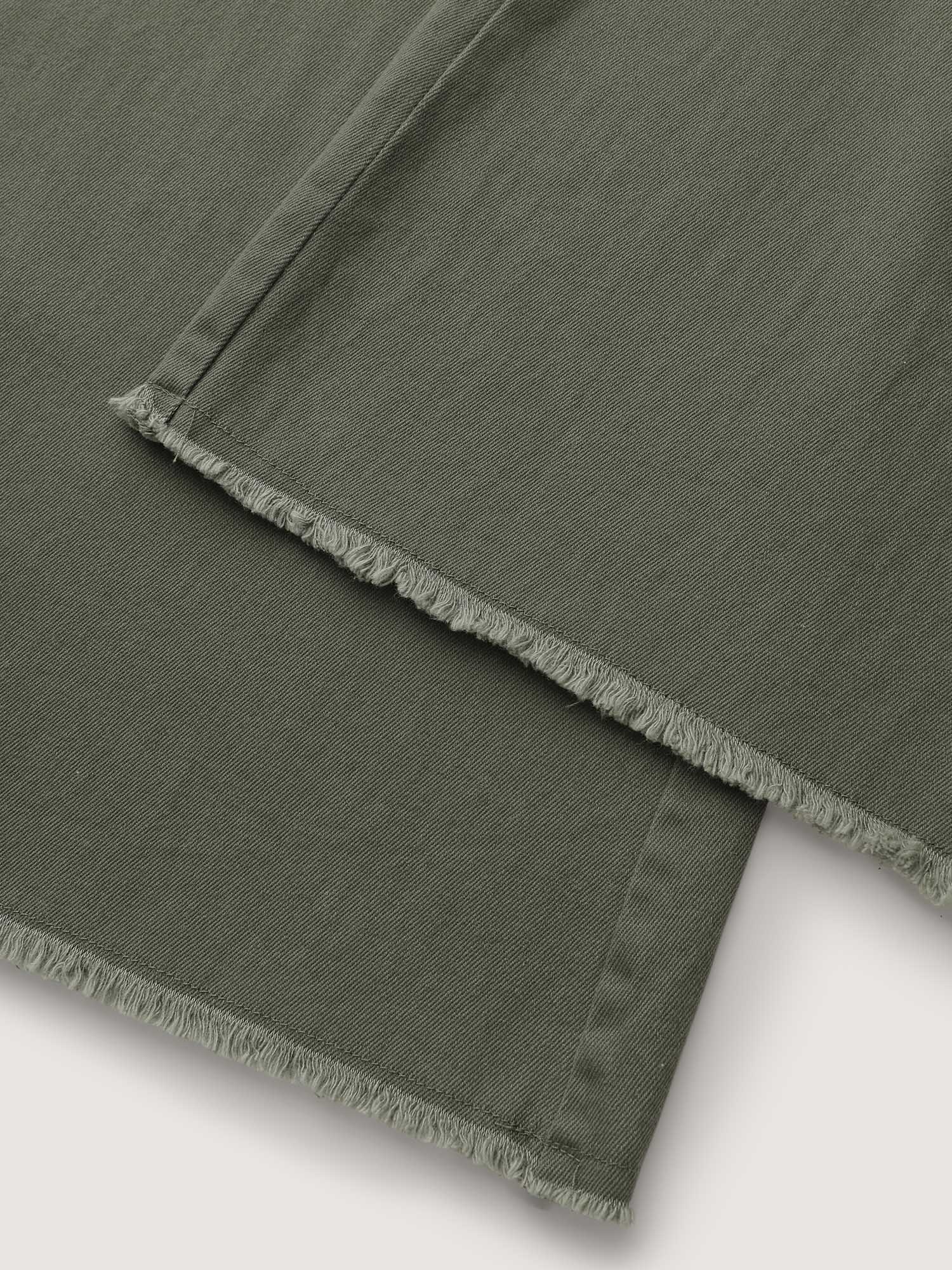 Vintage Wash Flared Hem Bootcut Pants-Sweetccc