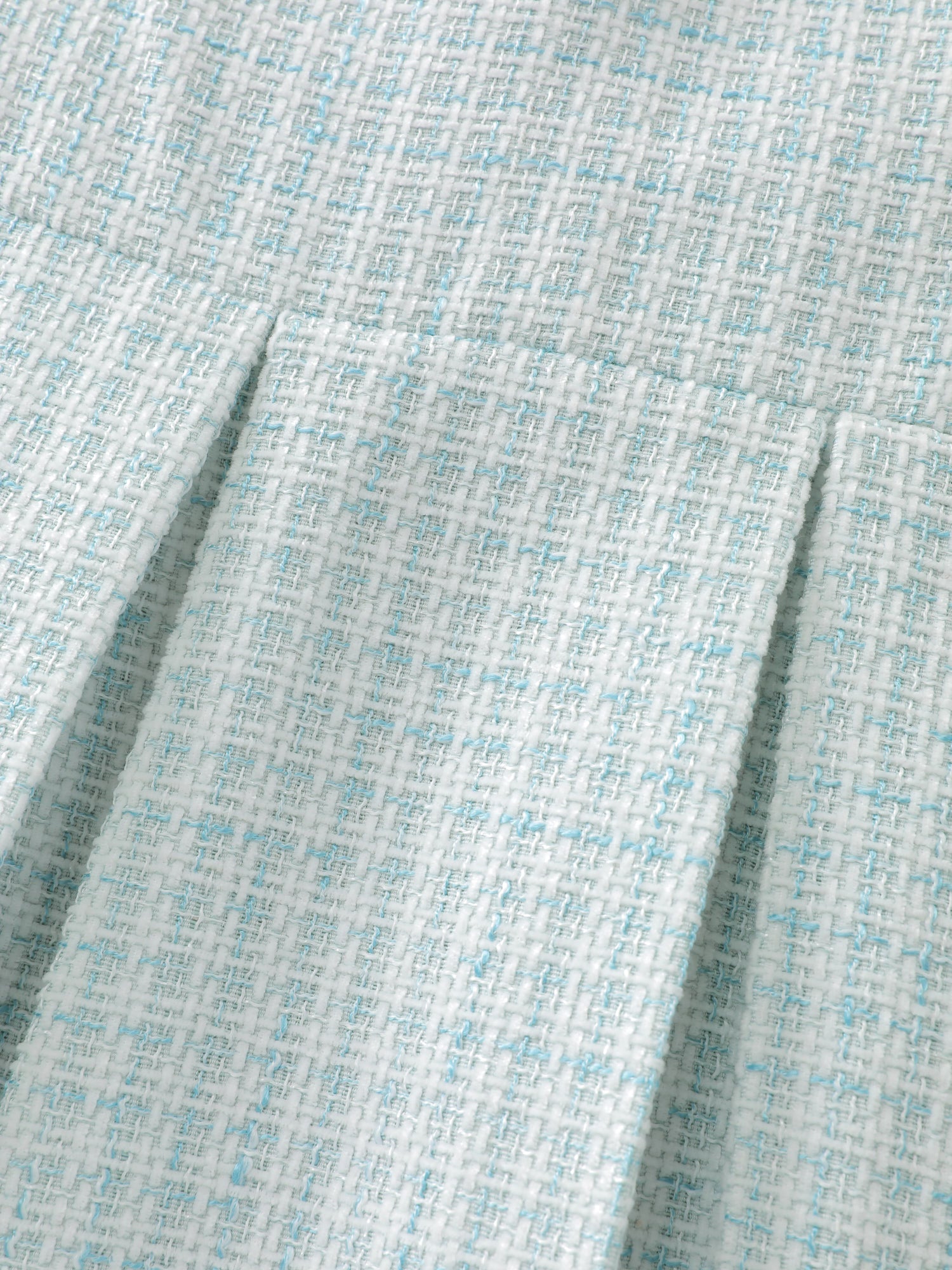 Tweed Colorblock Pleated Midi Dress-Sweetccc