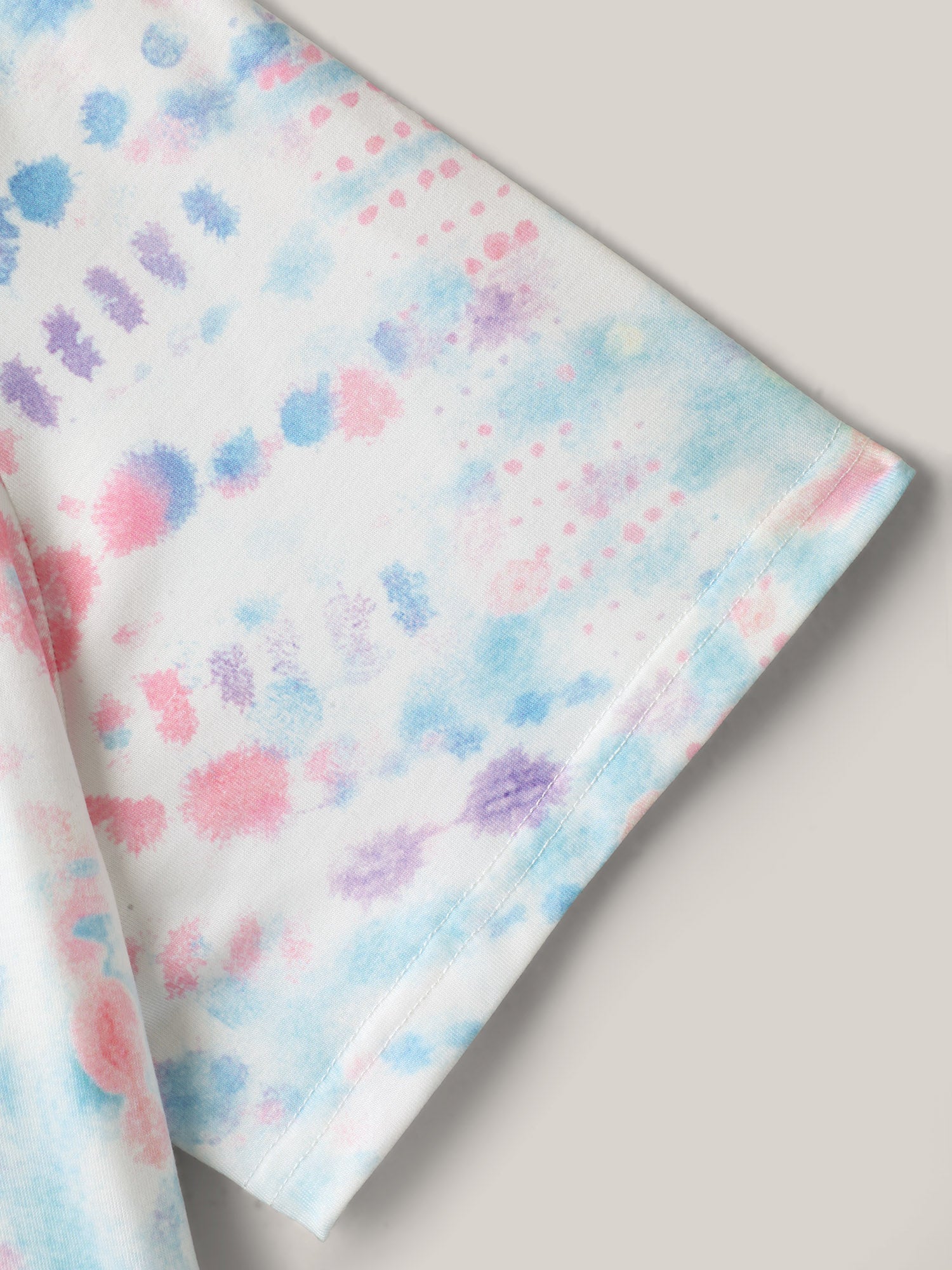 Tie-Dye Ombre Round Neck T-Shirt-Sweetccc