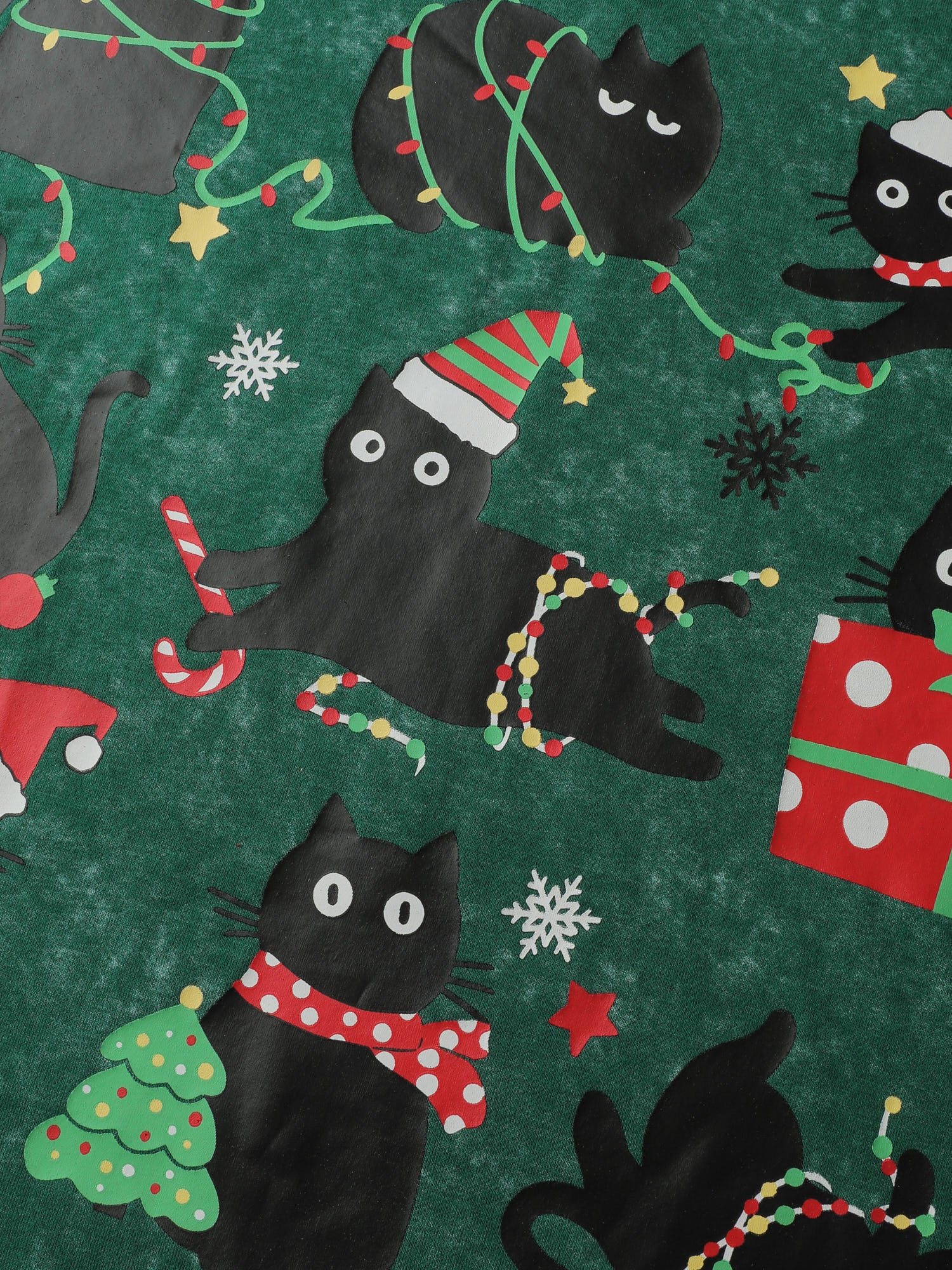 Holiday Cat Snowflake Effect T-Shirt-Sweetccc