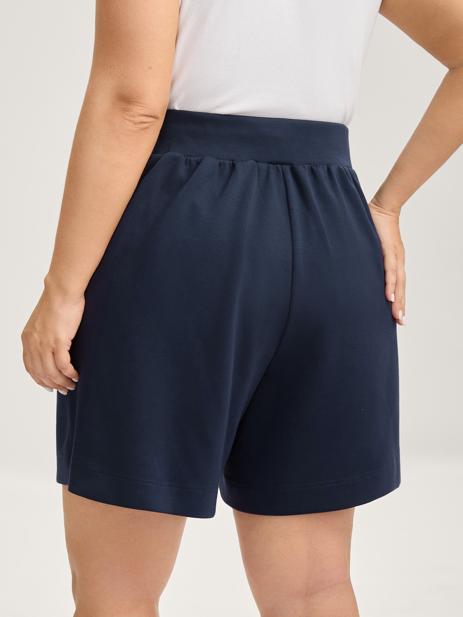 Supersoft Wide Waistbelt Shorts-Sweetccc