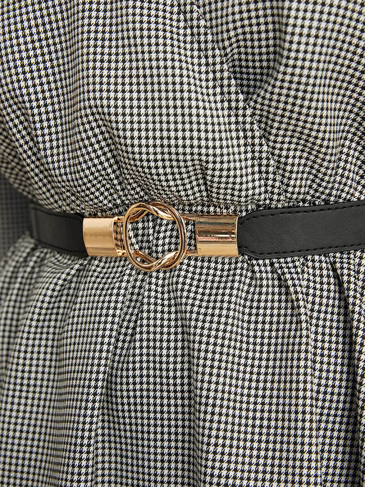 Twist Design Metal Buckle Elastic Belt-Sweetccc