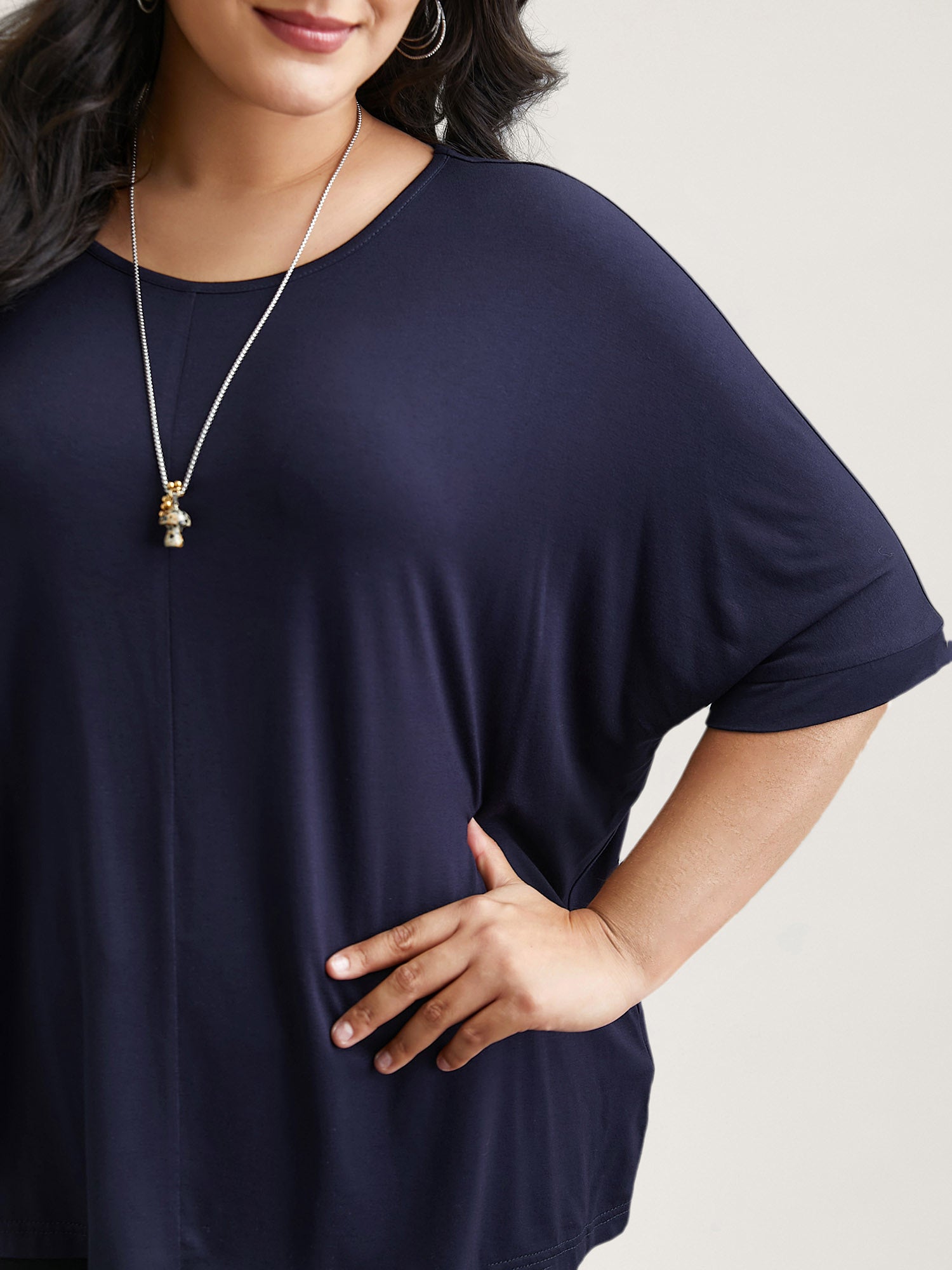 Supersoft Round Neck Plain T-Shirt-Sweetccc