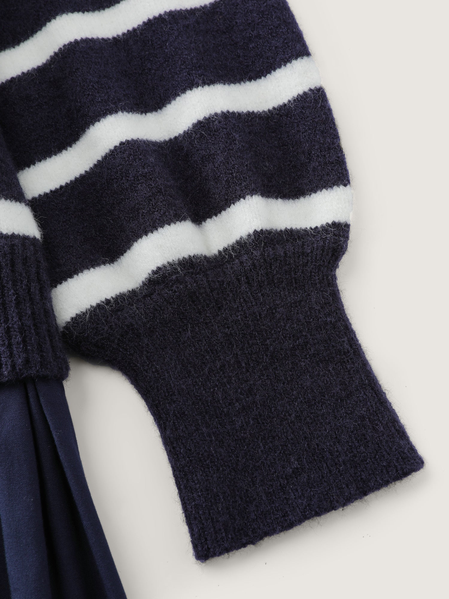 Supersoft Color Contrast Stripe Sweater Dress-Sweetccc