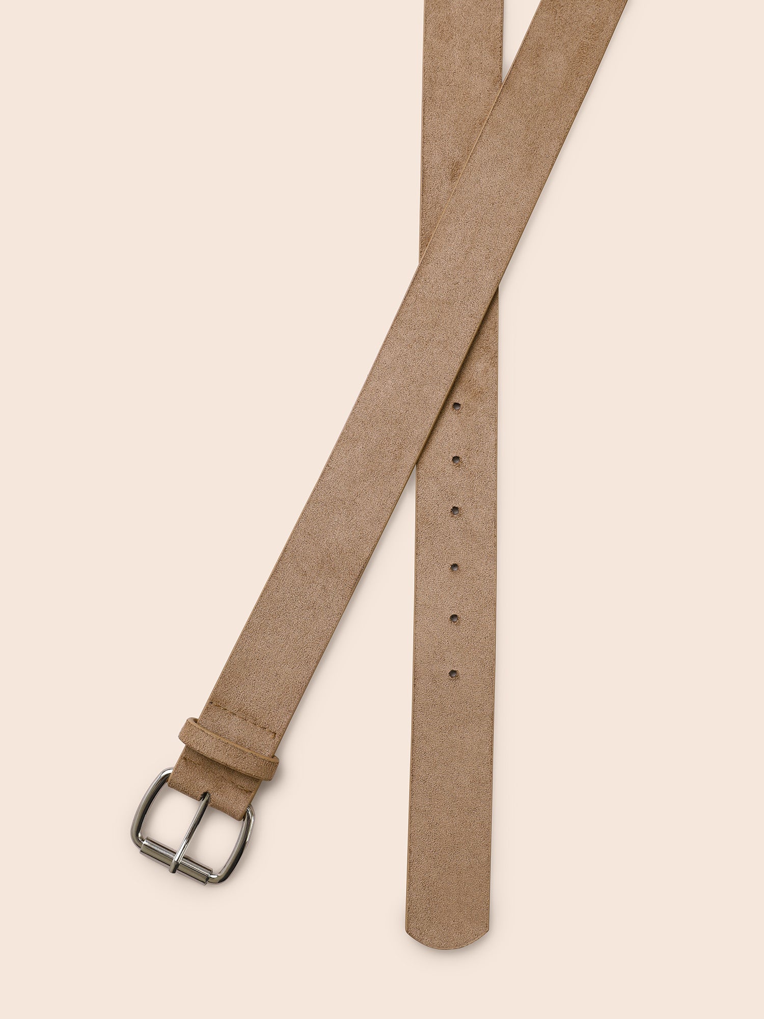 Square Buckle Velvet Belt-Sweetccc