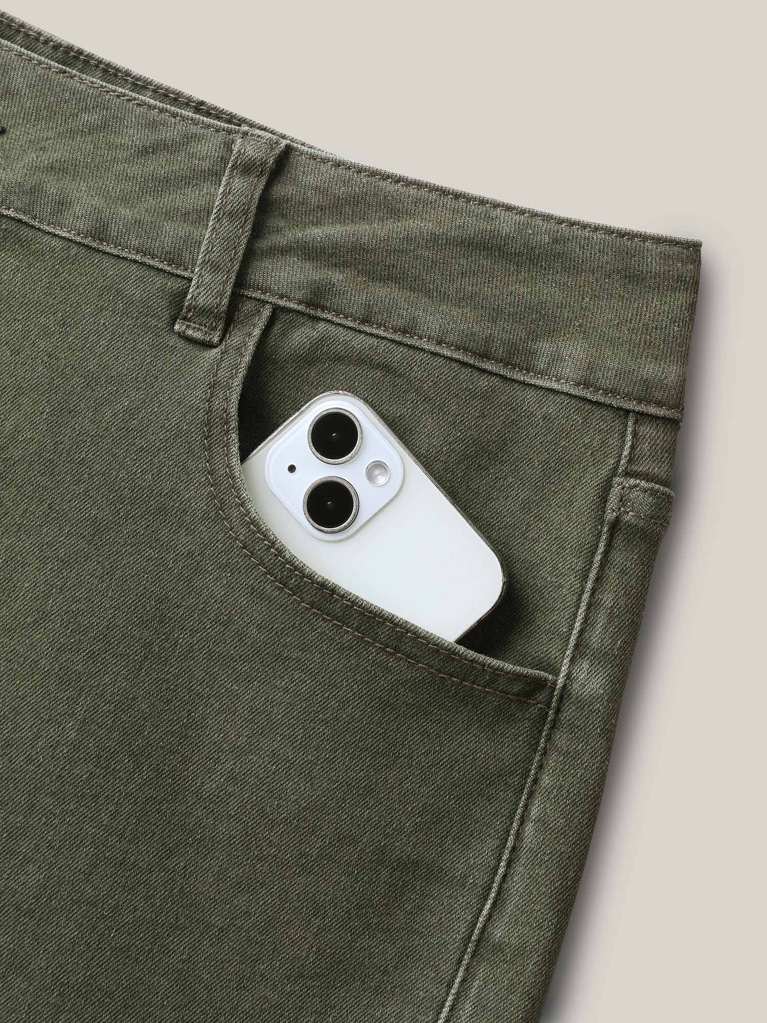 High-Rise Classic Cut Denim Shorts-Sweetccc