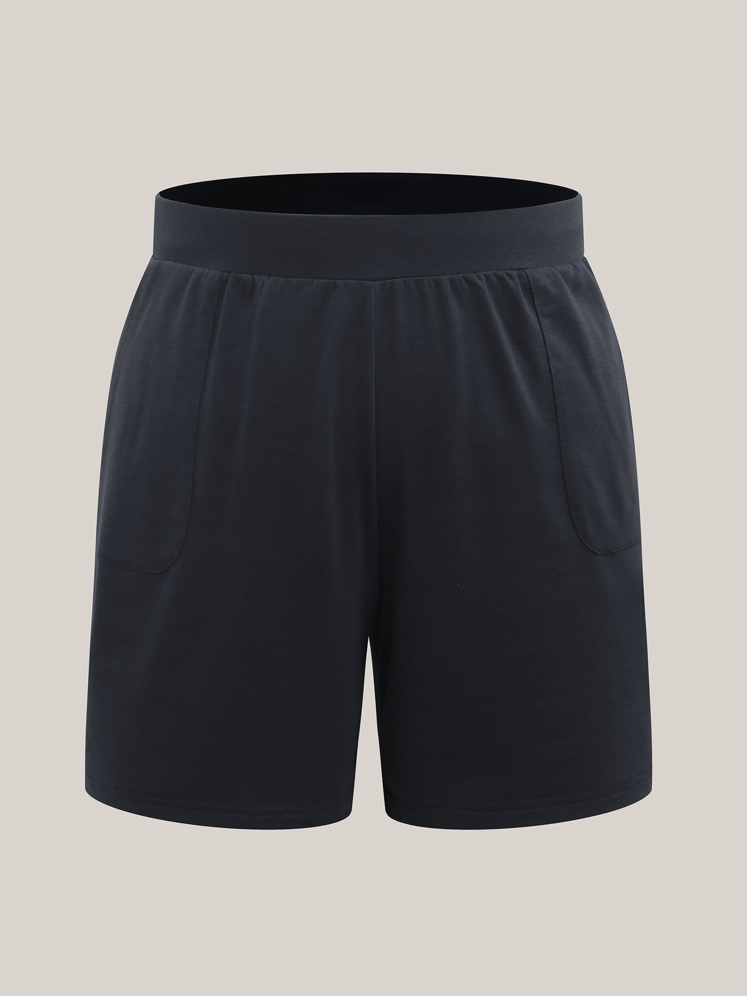 Stretchy Waist Split Relaxed Shorts-Sweetccc