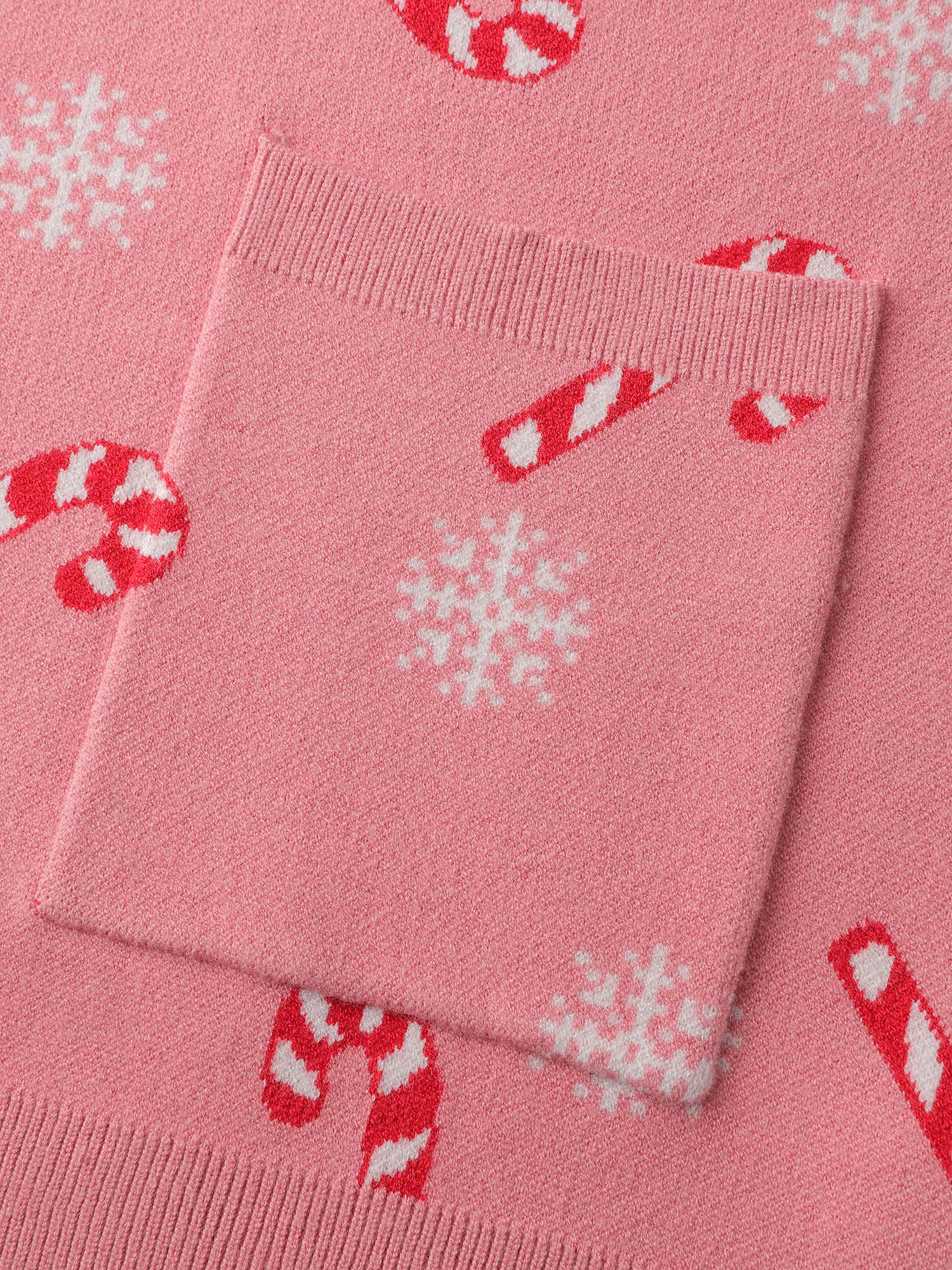 Holiday Candy Patch Pockets Knit Cardigan-Sweetccc