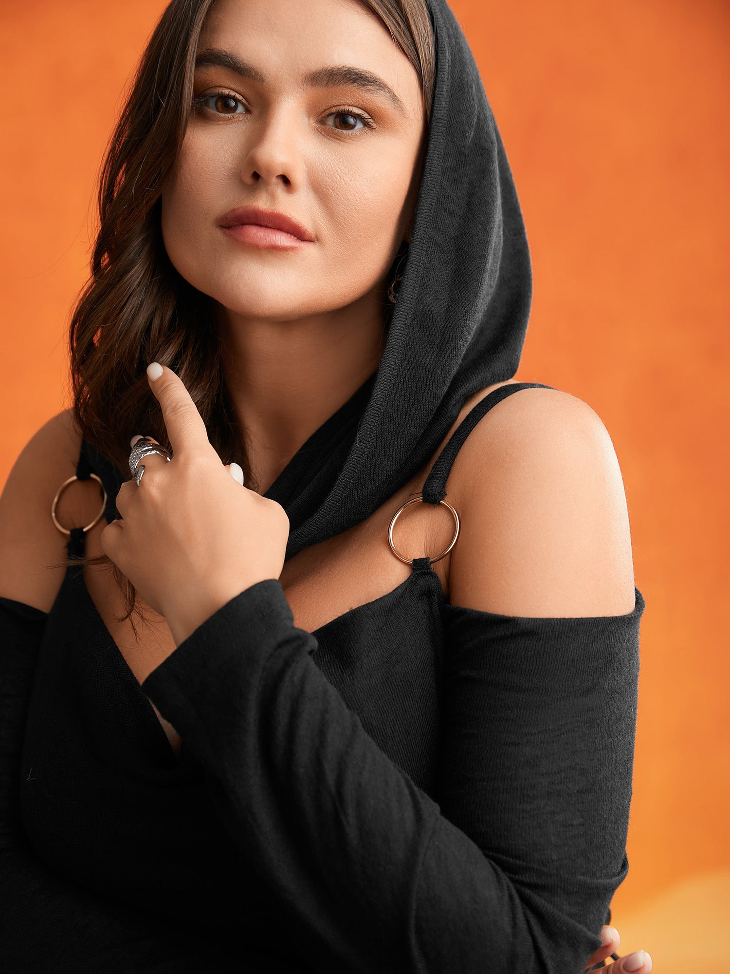 Obsidian Side Slit Accents Maxi Dress-Sweetccc