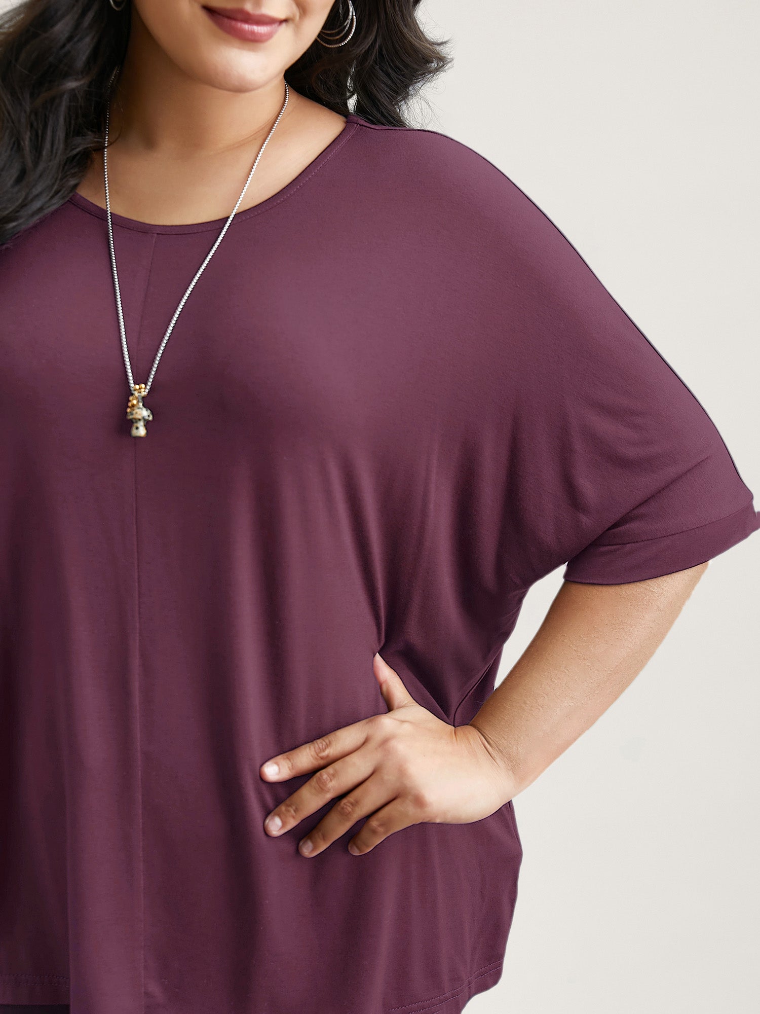 Supersoft Round Neck Plain T-Shirt-Sweetccc