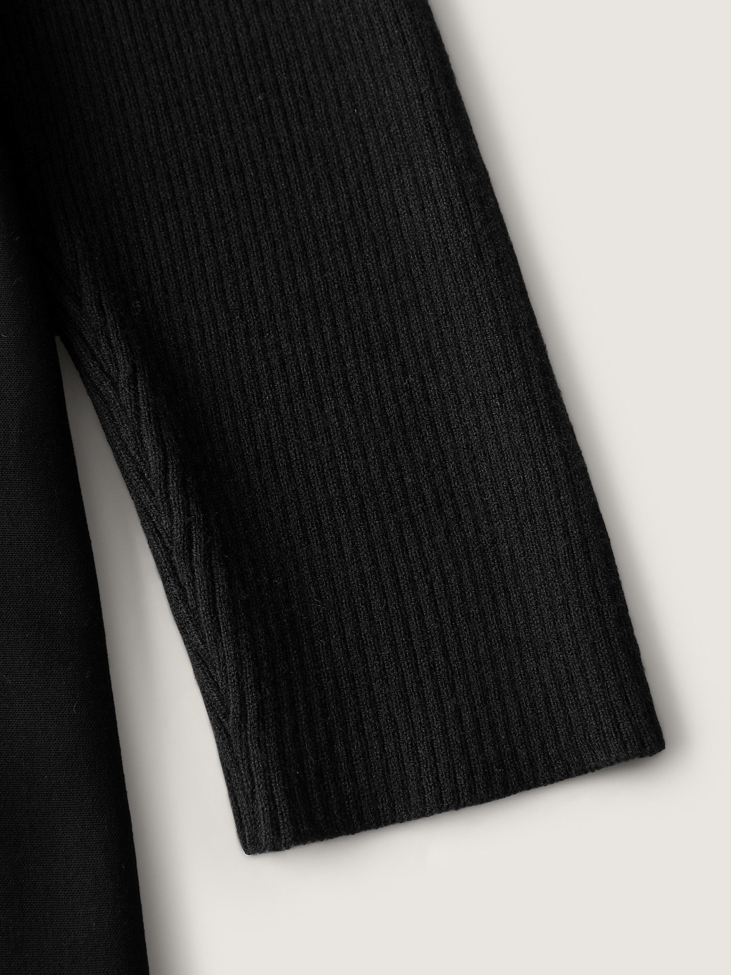 V-Neck Patchwork Plain Sweater Dress-Sweetccc