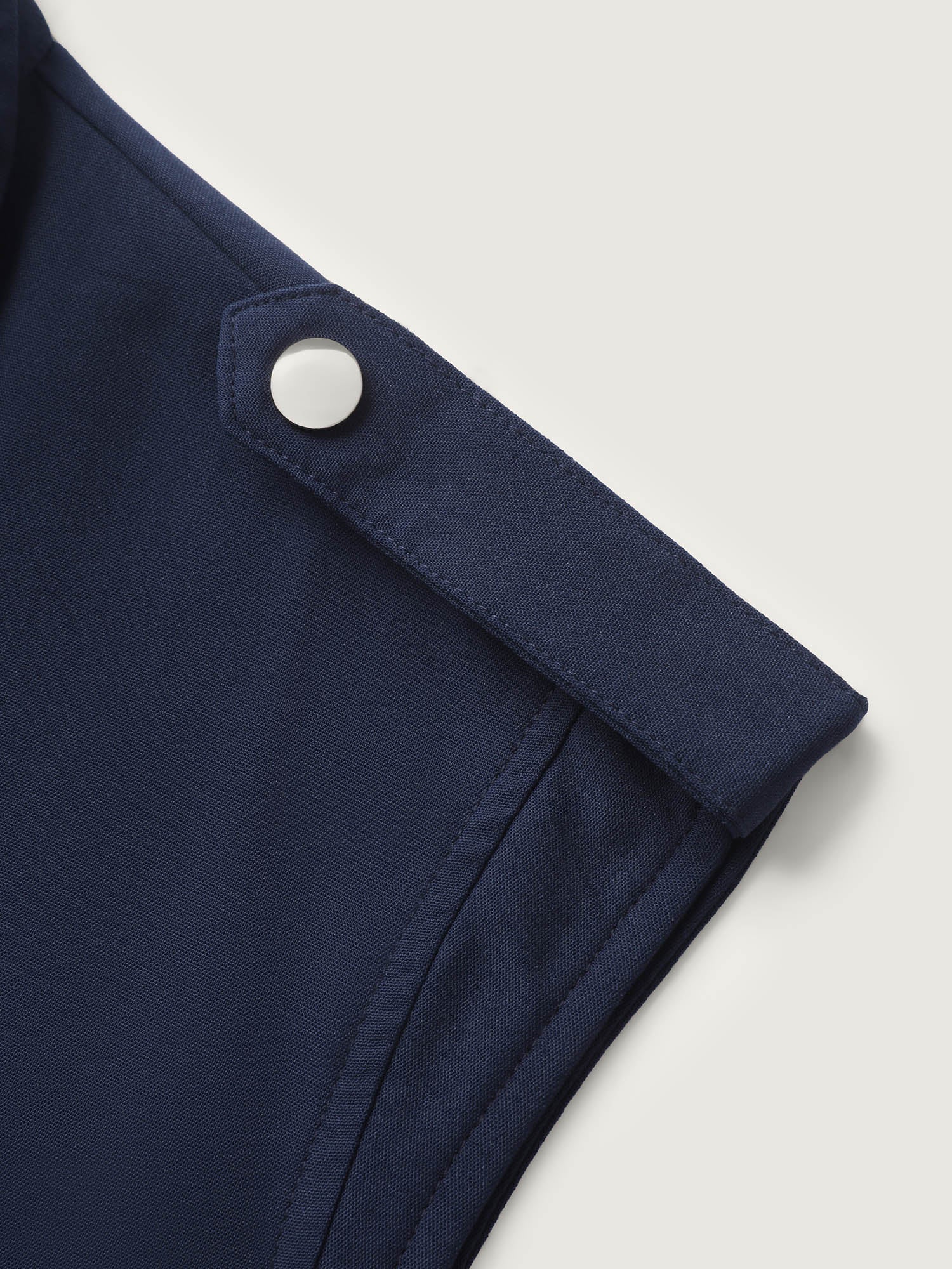 Half Zipper Pockets Belted Midi Dress-Sweetccc