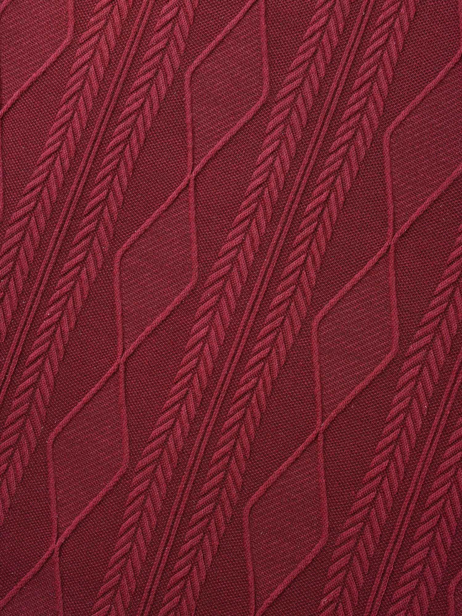 Textured Knit Fit-And-Flare Midi Dress-Sweetccc