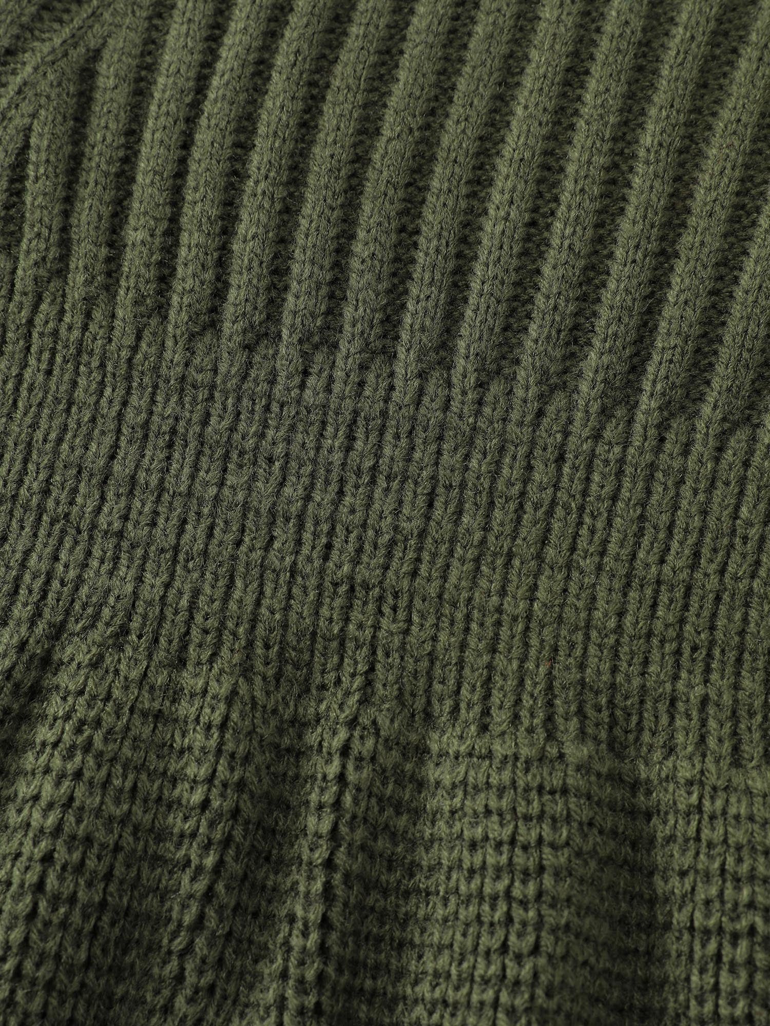 Floral Cord Embroidered Cinched-Waist Sweater Dress-Sweetccc