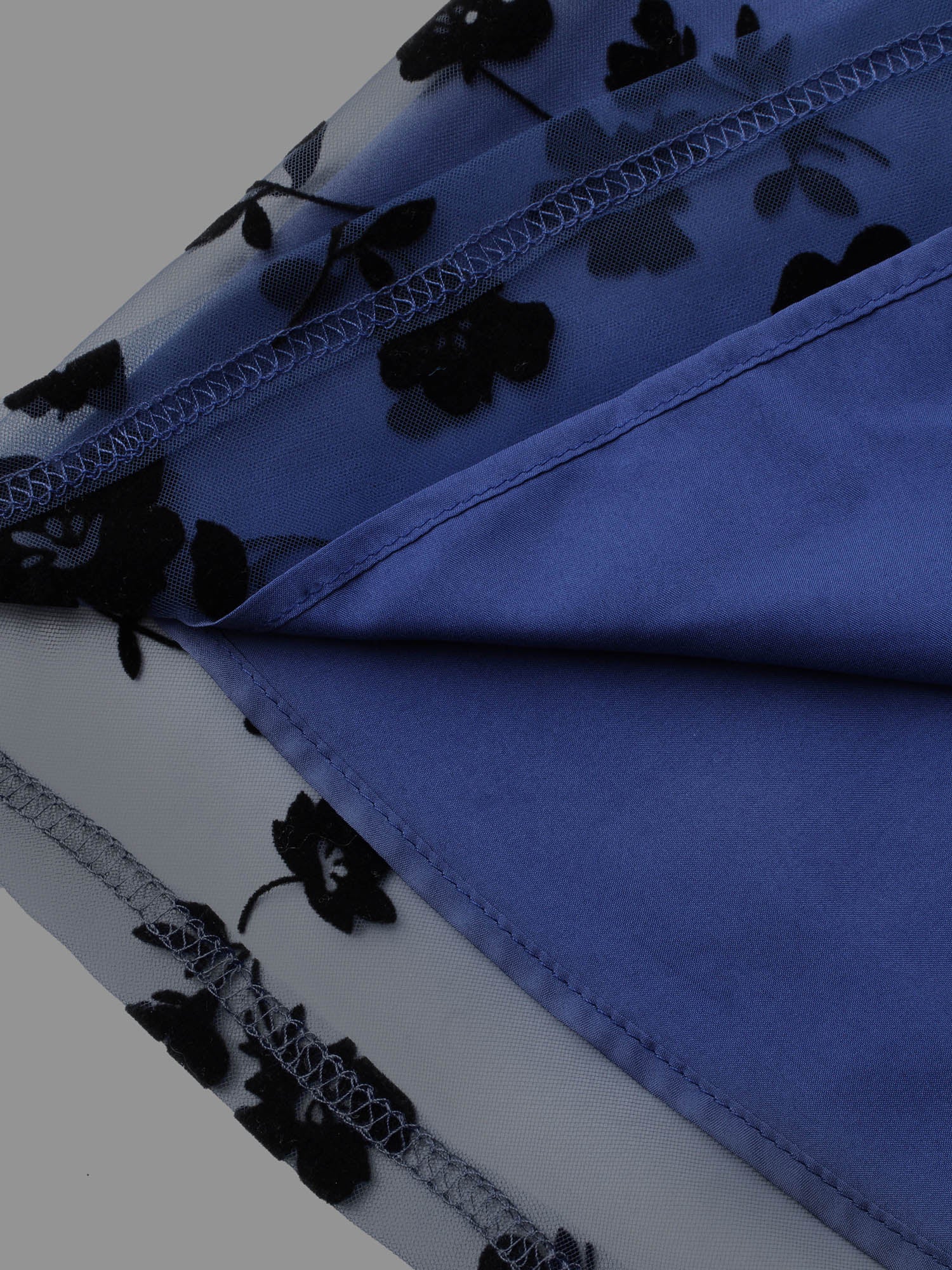 Floral Embroidered Mesh keyhole Dress-Sweetccc