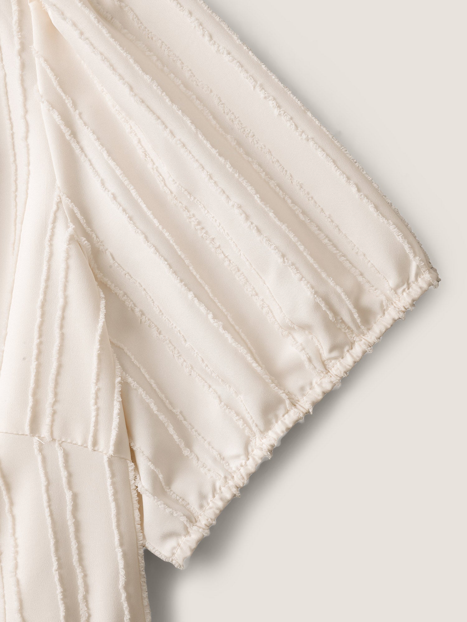 Textured V-Neck Pockets Solid Midi Dress-Sweetccc