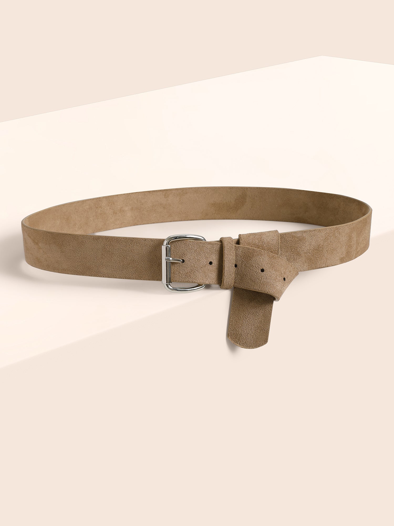 Square Buckle Velvet Belt-Sweetccc