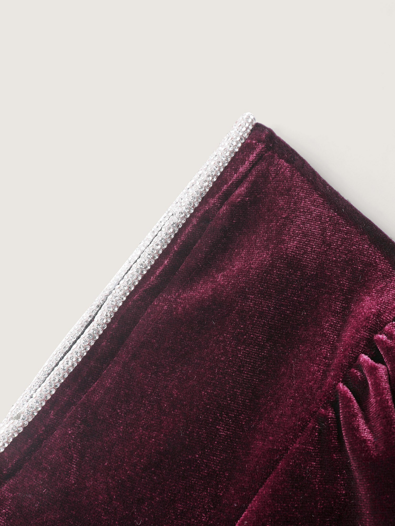 Velvet Structured Pleated Bodice Midi Dress-Sweetccc