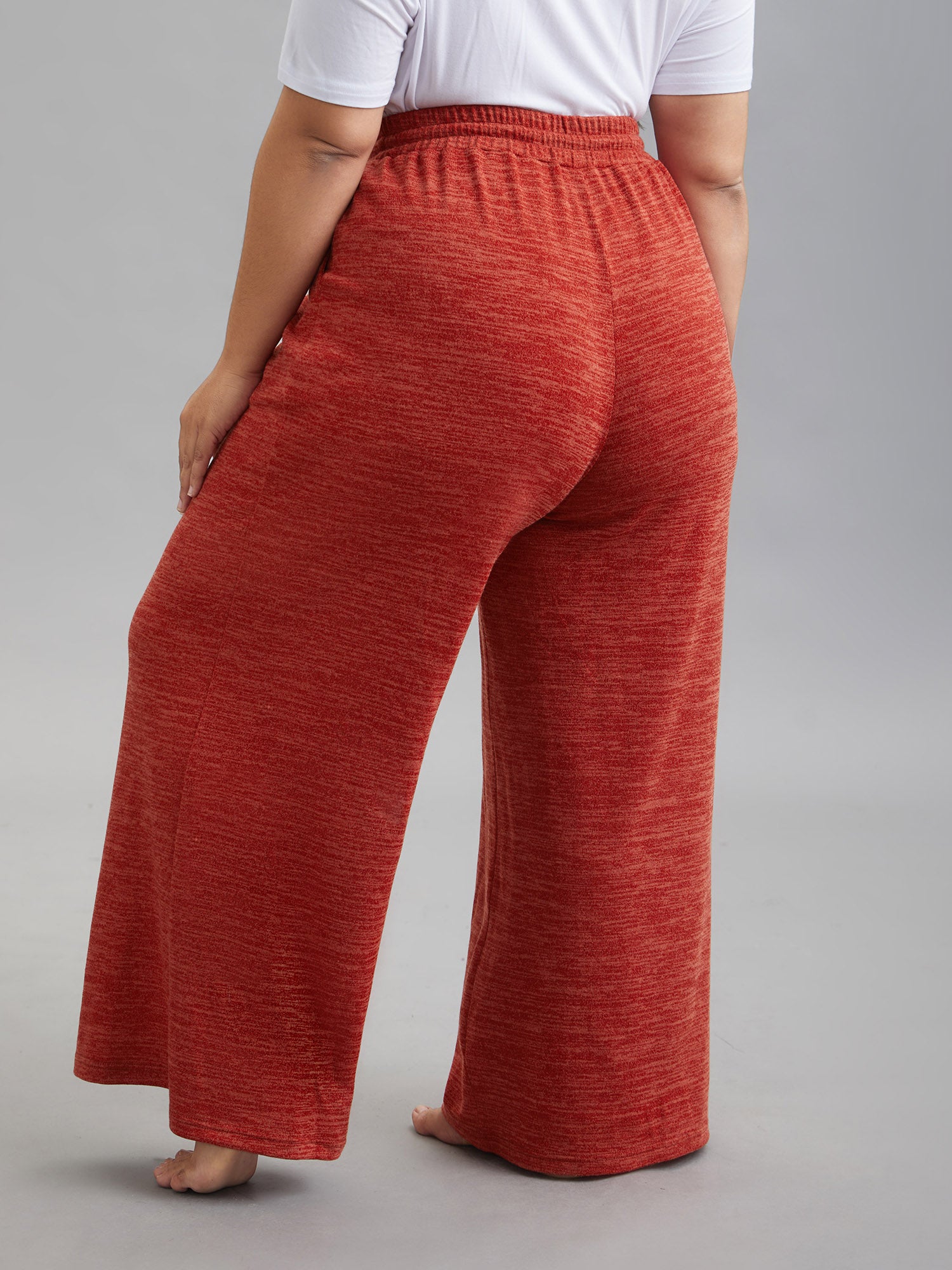 Heather Drawstring Loose Lounge Bottoms-Sweetccc