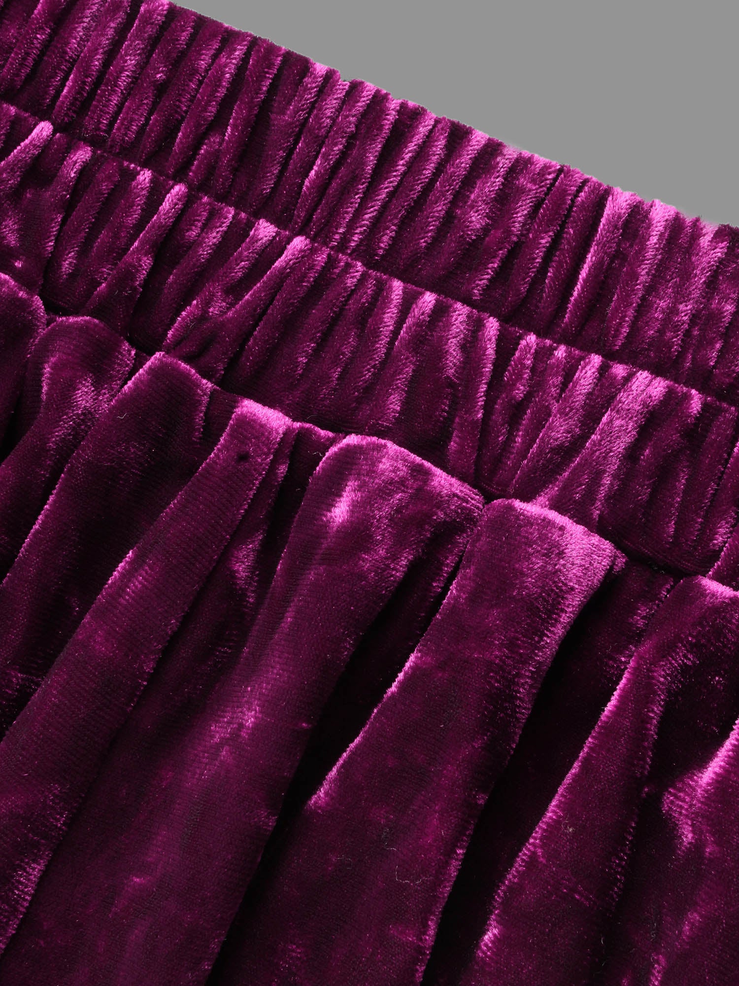 Velvet Elastic Waist Skirt-Sweetccc