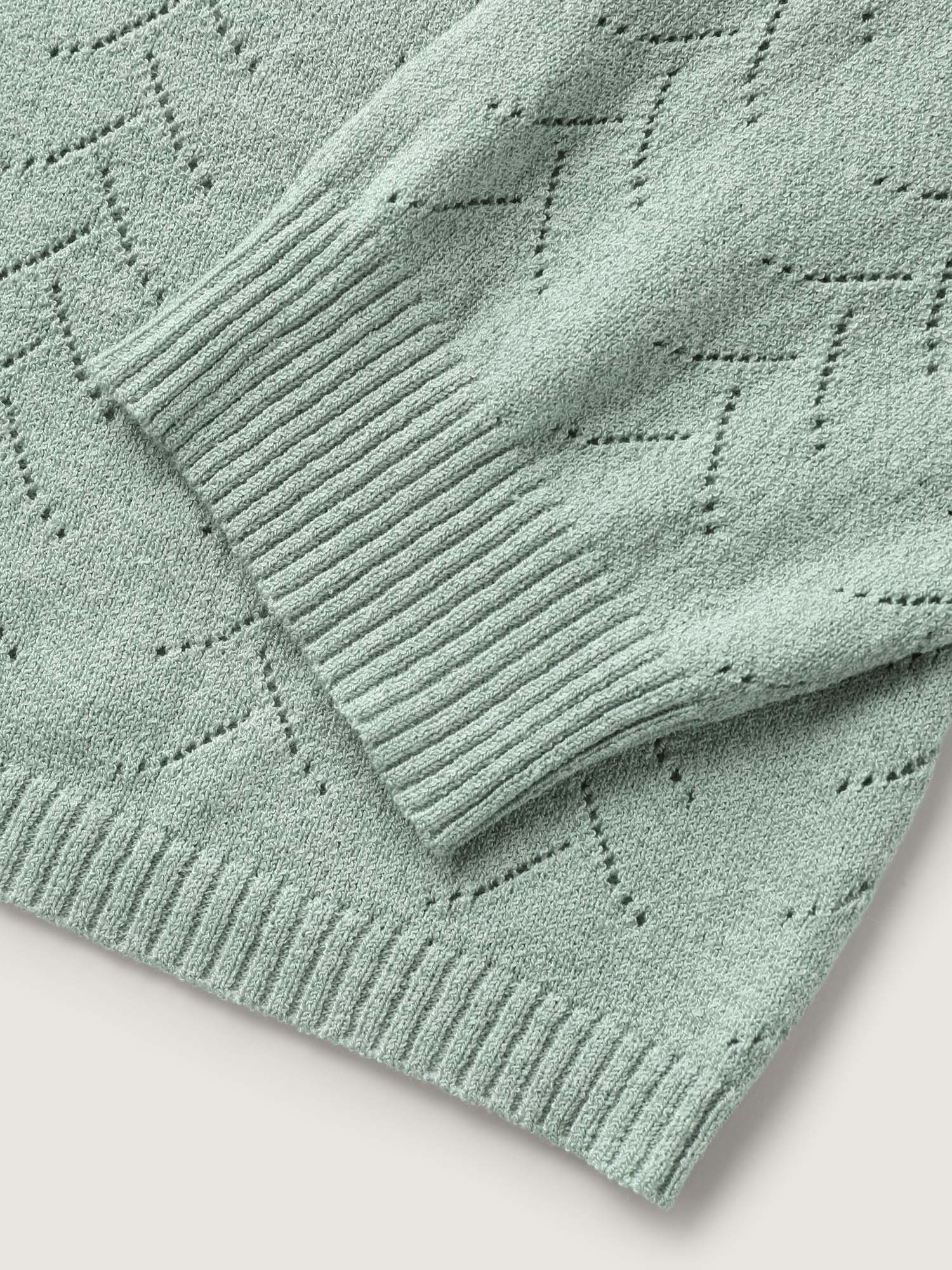 Texture V Neck Lightweight Pullover-Sweetccc