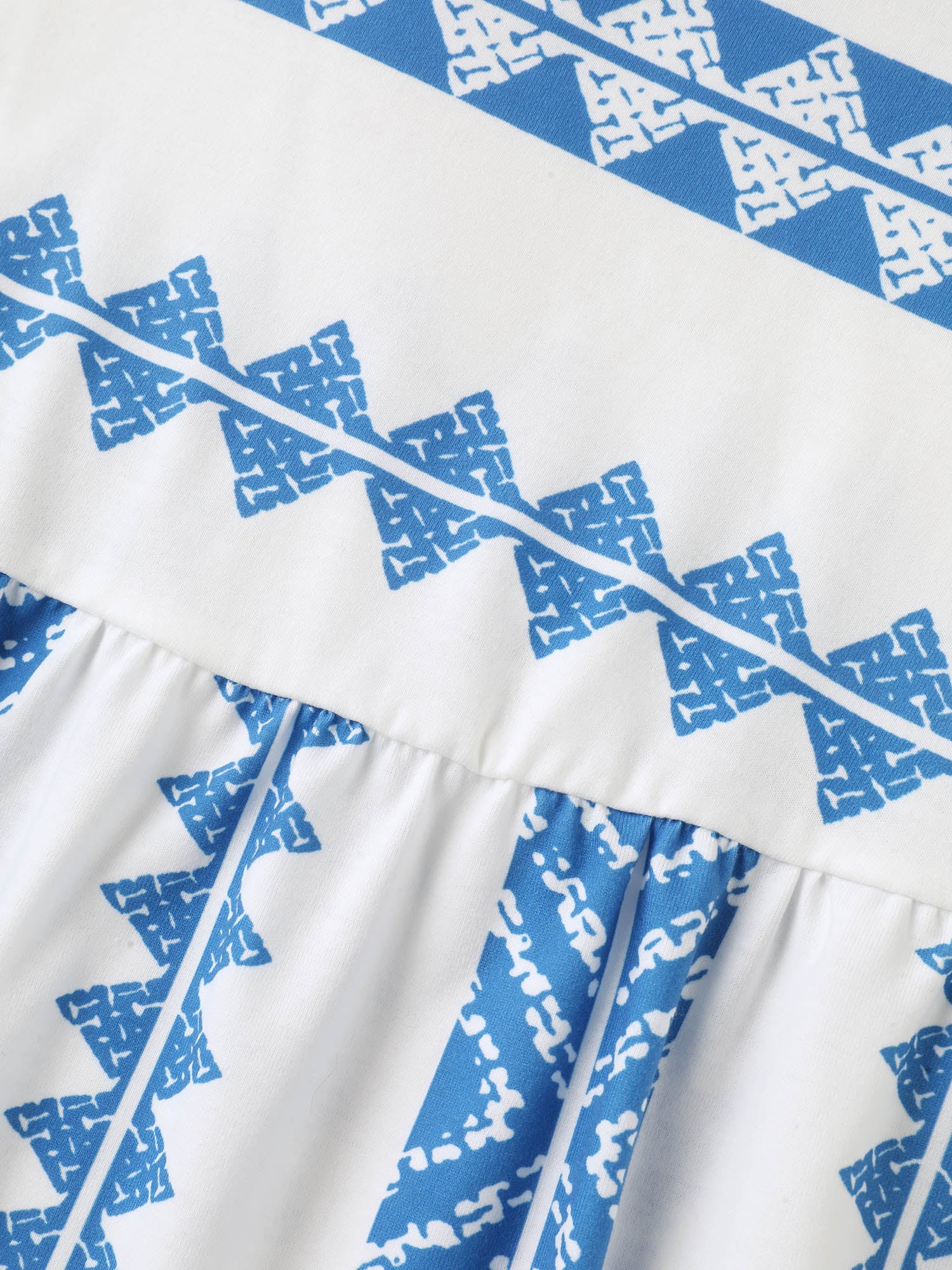 Tropical Stripes Pleated Knit Top-Sweetccc