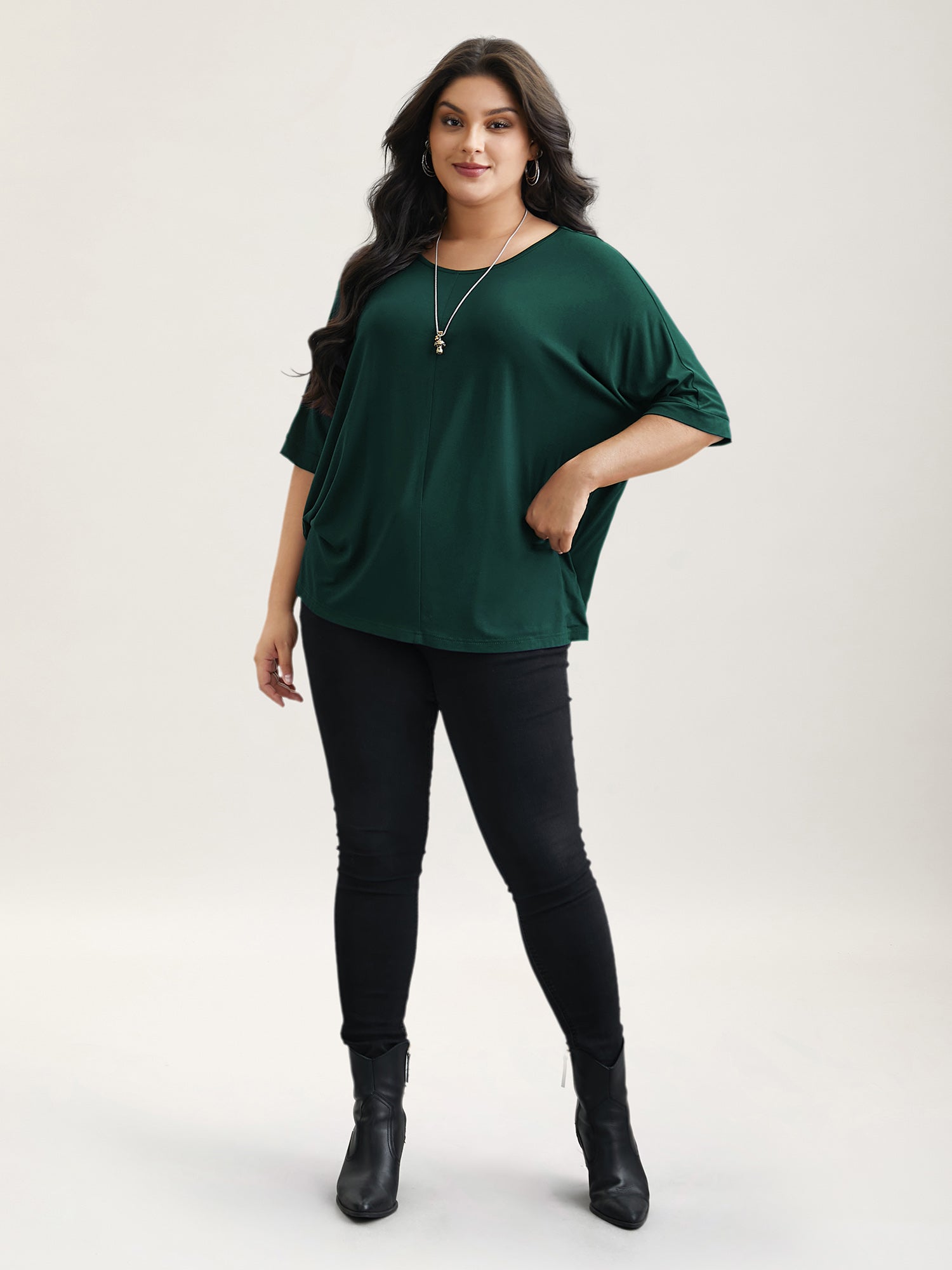 Supersoft Round Neck Plain T-Shirt-Sweetccc