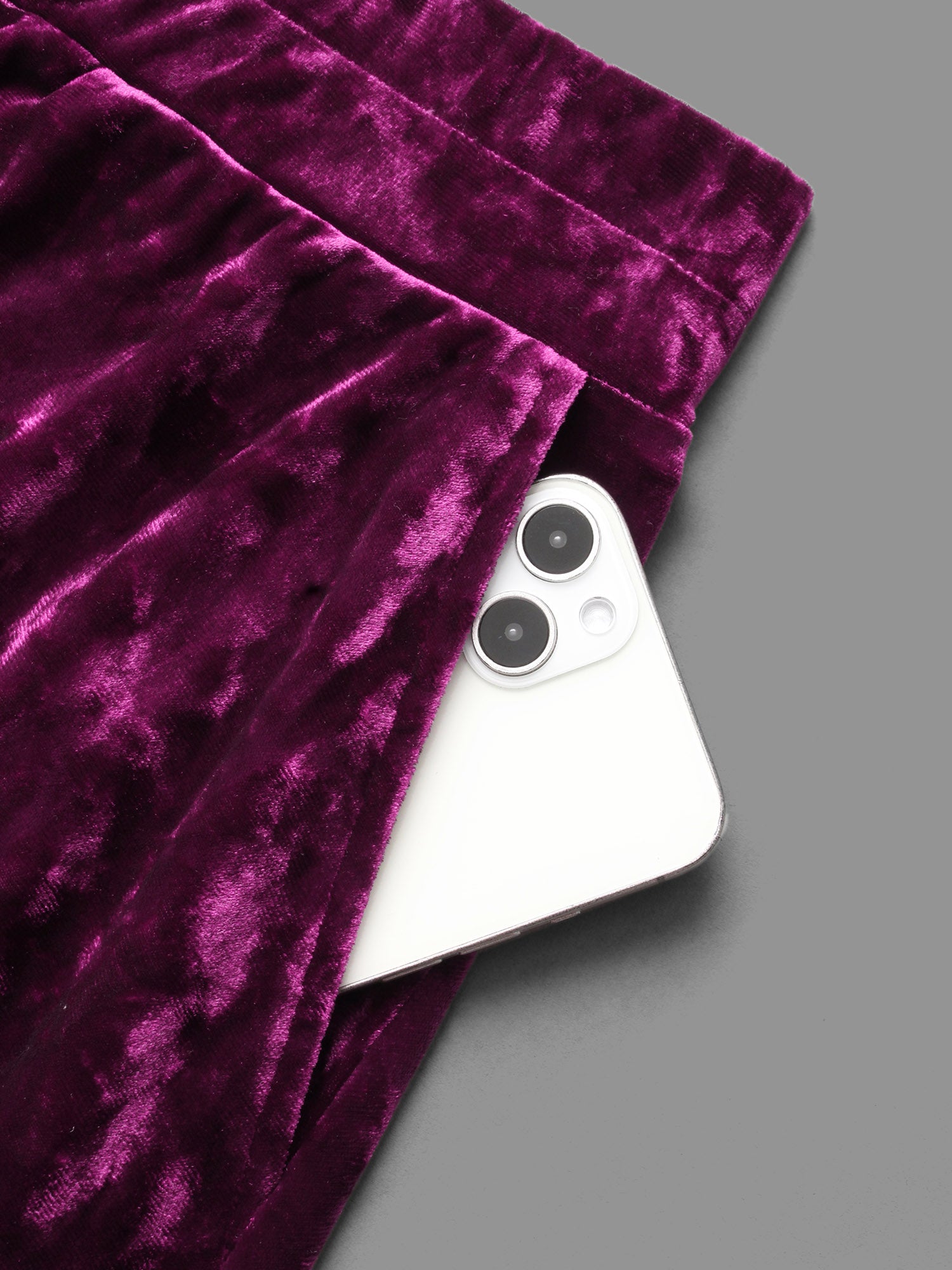 Velvet Elastic Waist Skirt-Sweetccc