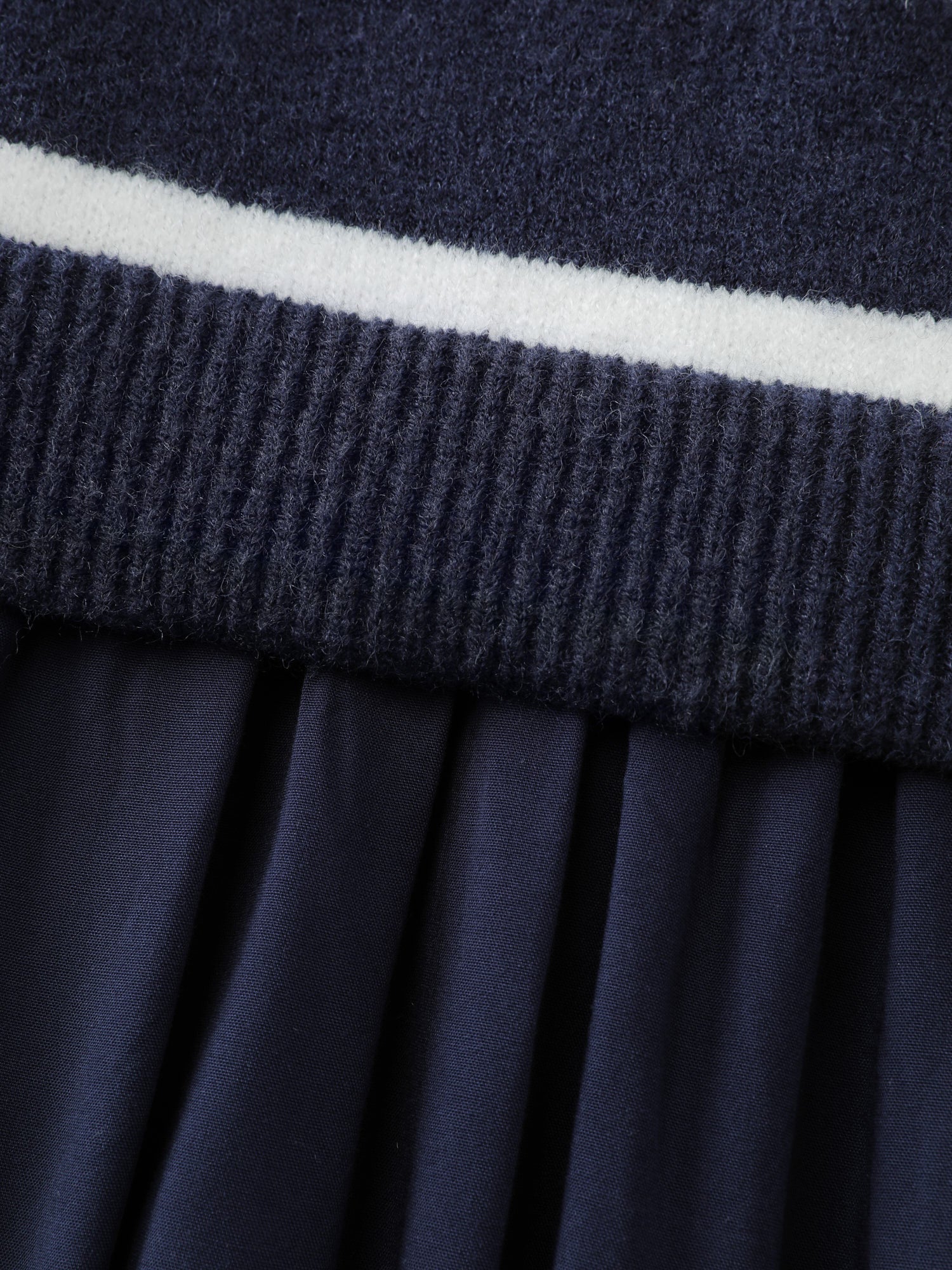 Supersoft Color Contrast Stripe Sweater Dress-Sweetccc