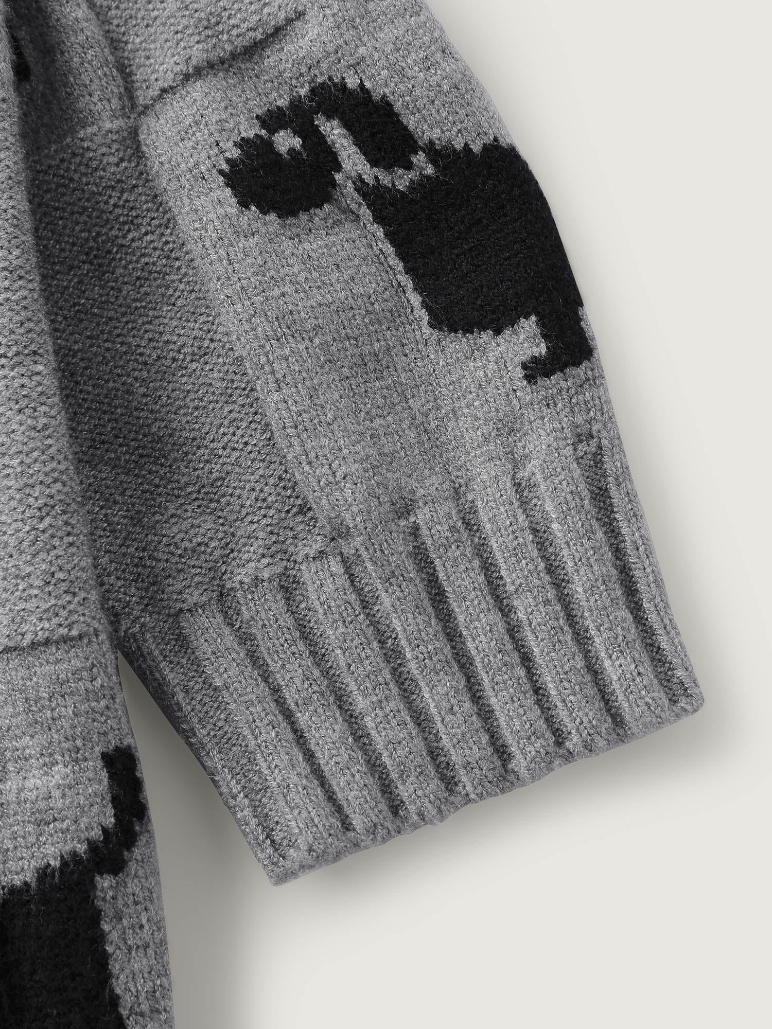 Supersoft Textured Dog Print Pullover-Sweetccc