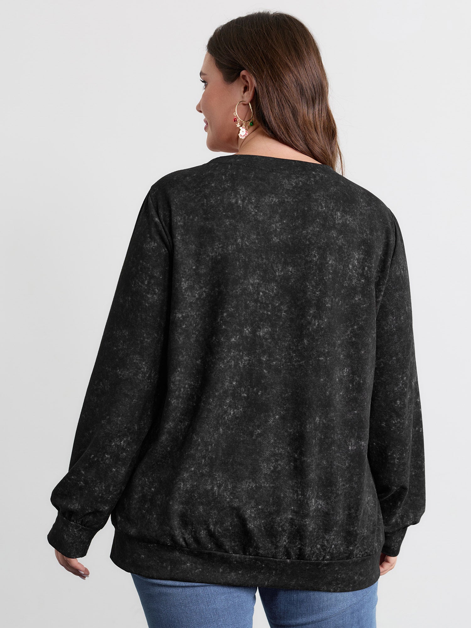 Holiday Cozy Print Sweatshirt-Sweetccc