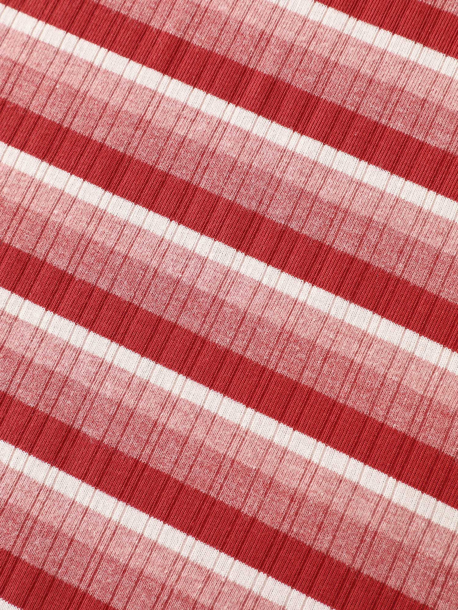 Stretchy Ribbed Crew Neckline Fitted Tank Top-Sweetccc