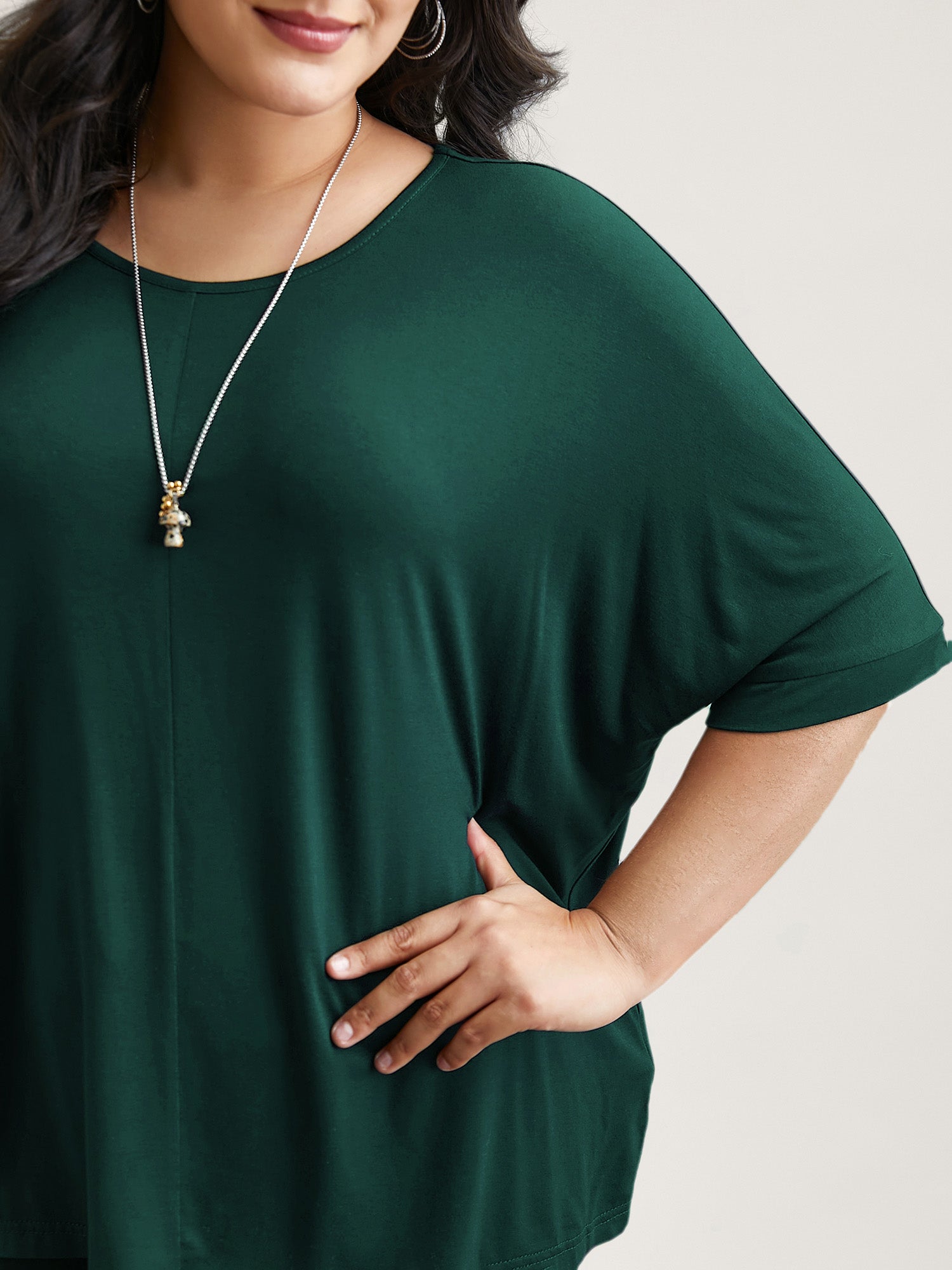 Supersoft Round Neck Plain T-Shirt-Sweetccc
