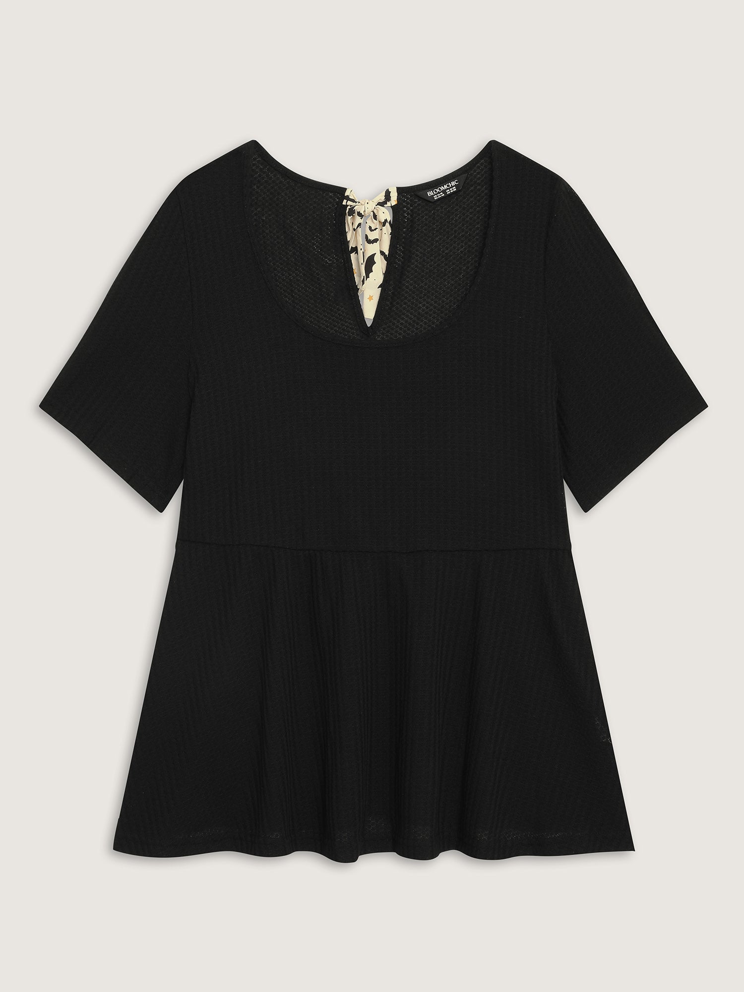 Halloween Back Ties Fit Flared T-Shirt-Sweetccc