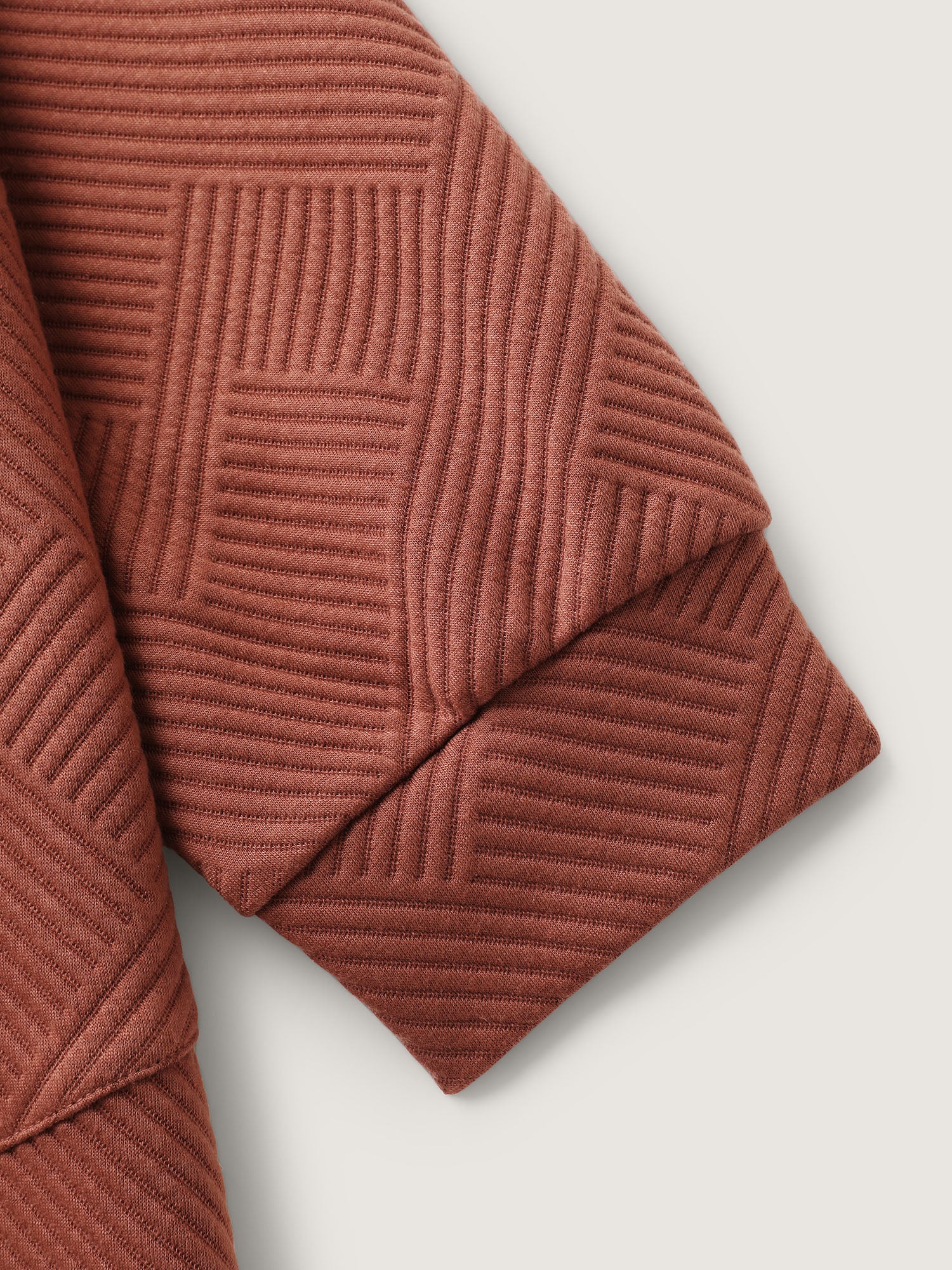 Textured Curvy Hem Round Neck Sweatshirt-Sweetccc