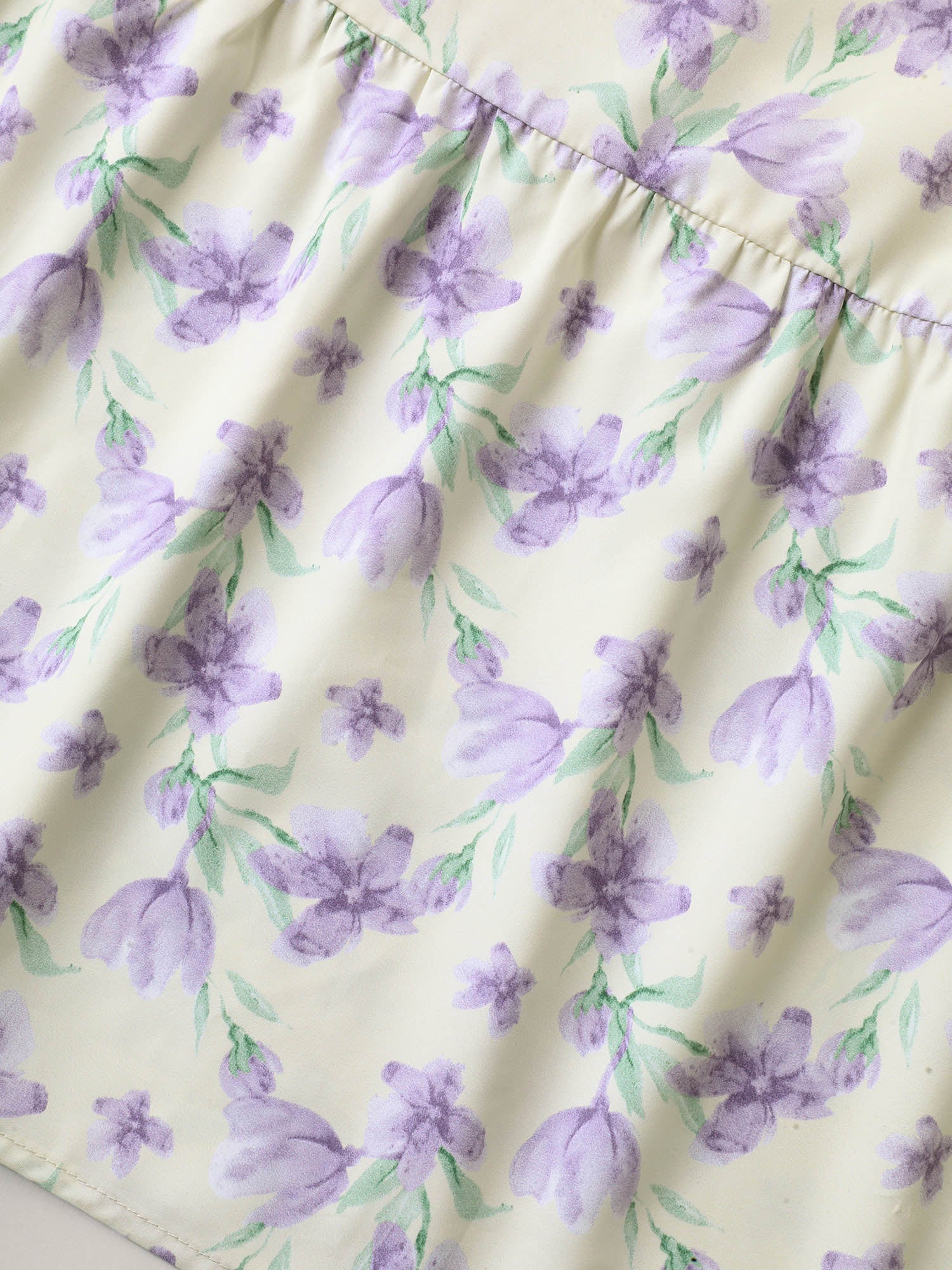 Vine Floral Pockets Stretchy Waist Midi Dress-Sweetccc