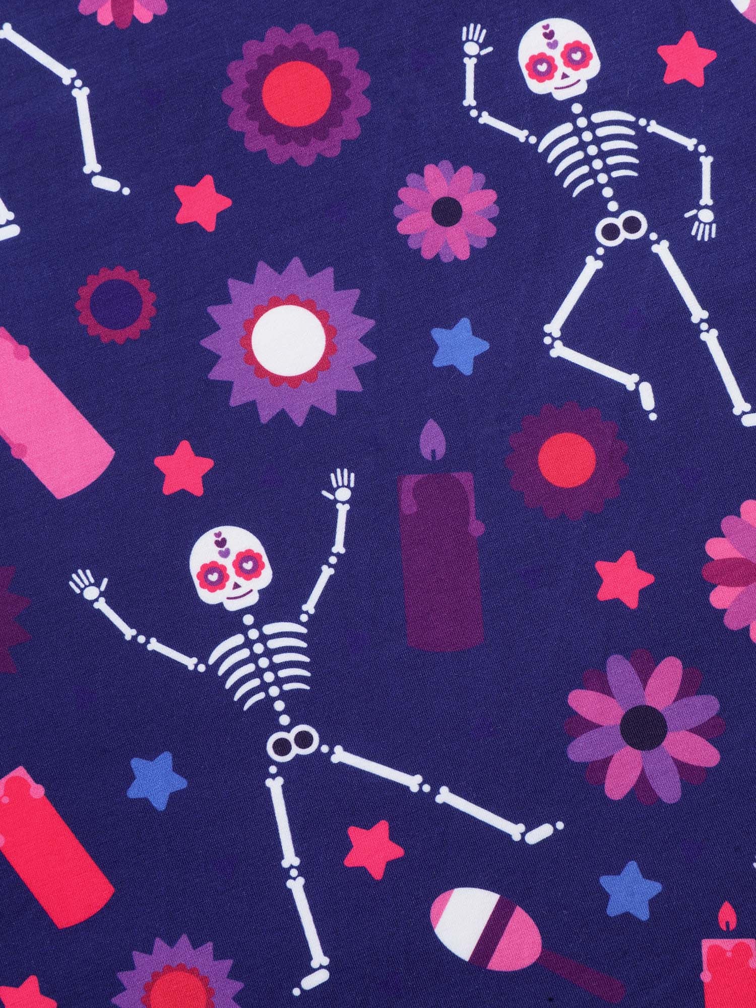 Musical Skeleton Waist-Cinching Dress-Sweetccc