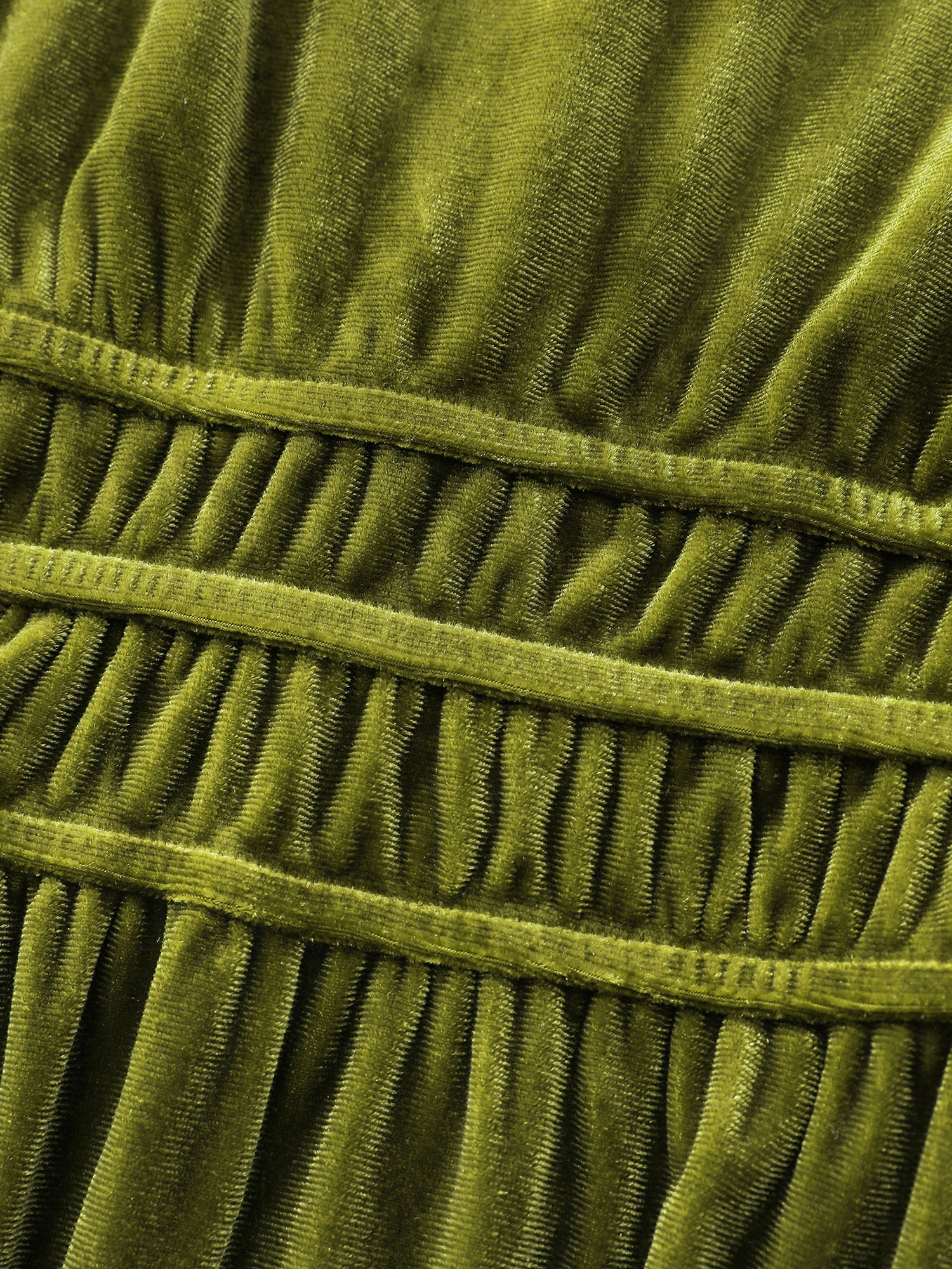 Velvet Stretchy Waistband Tiered Knee-Length Dress-Sweetccc