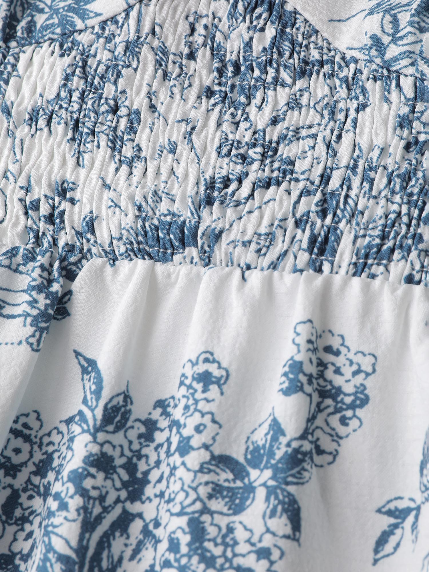 Toile de Jouy Neck-Tie Midi Dress-Sweetccc